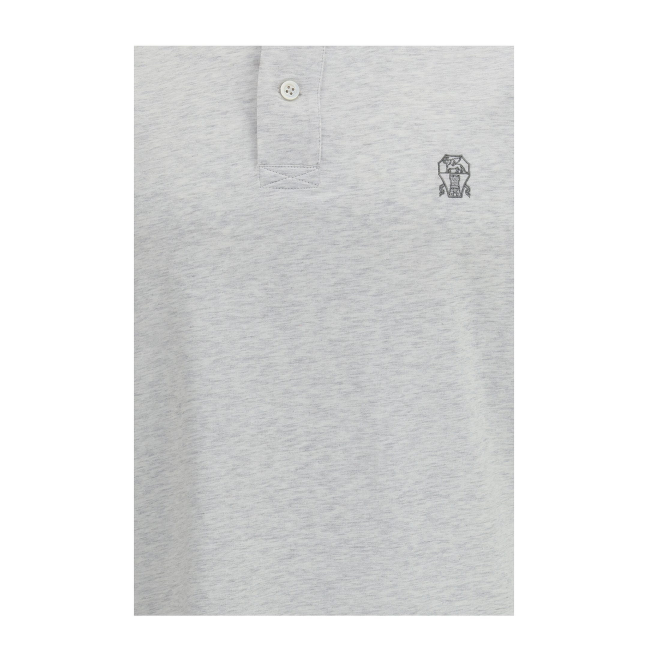 Polo in Cotton Jersey with Short Sleeves