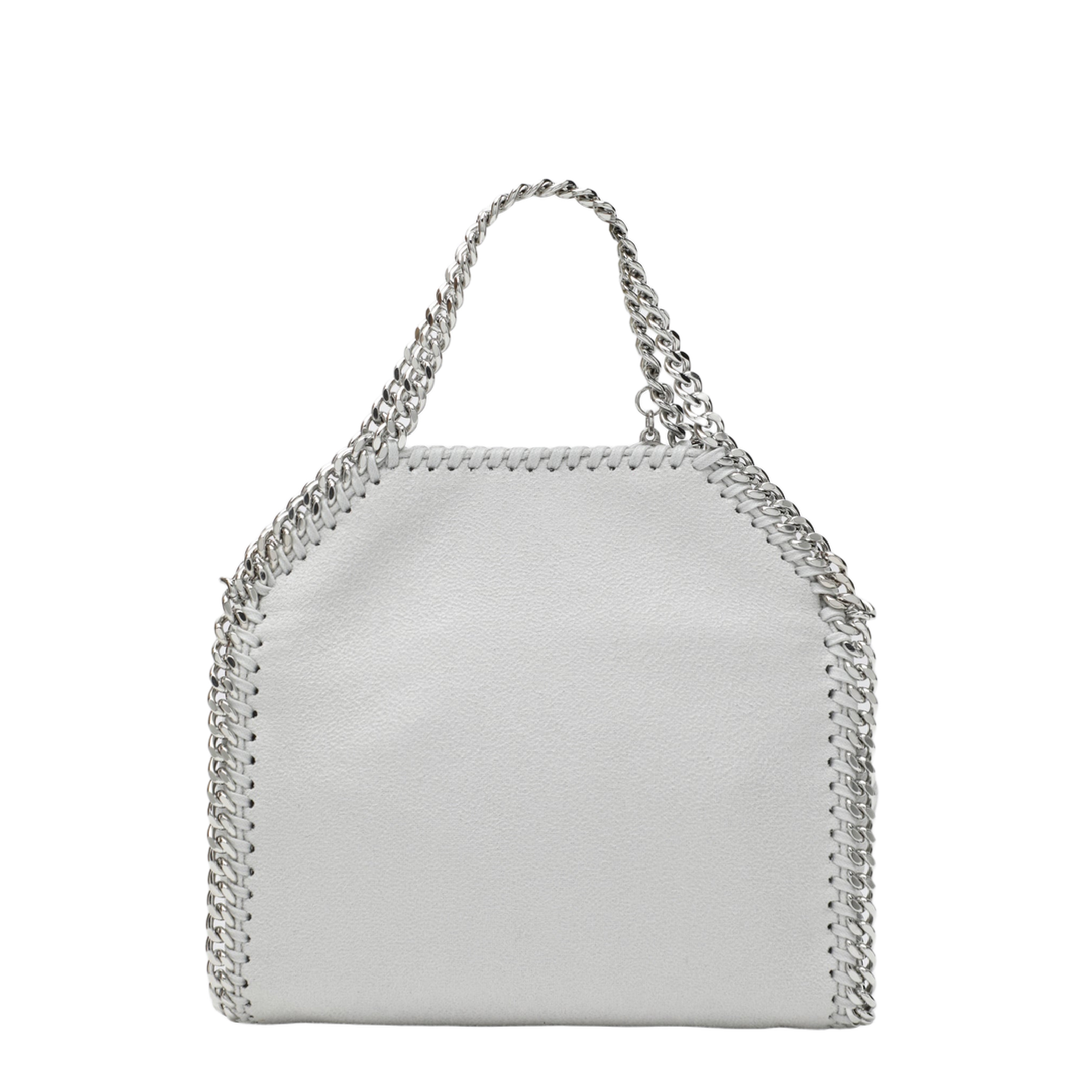 Pearl Grey Micro Falabella Tote Bag