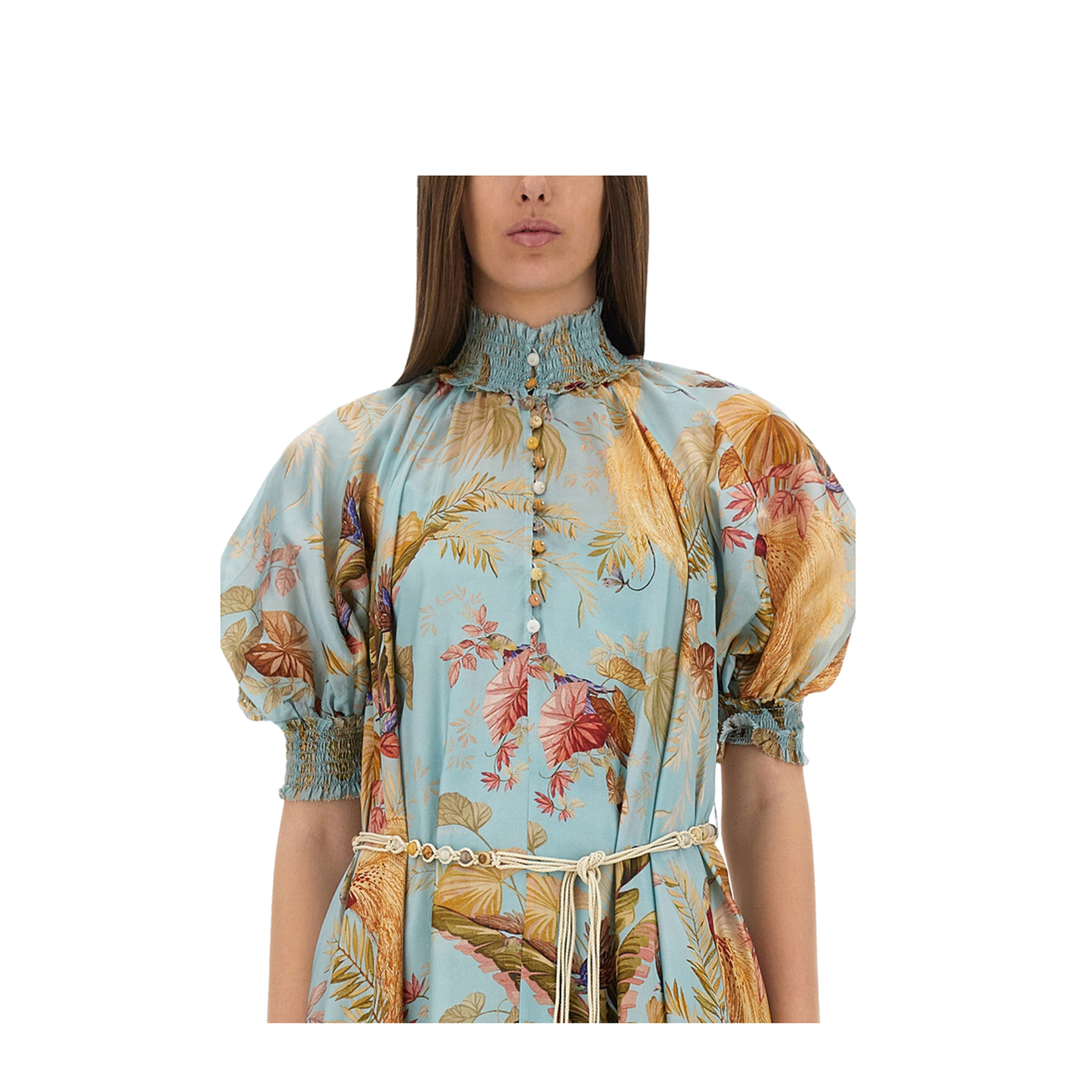 Ascension Printed Silk Dress