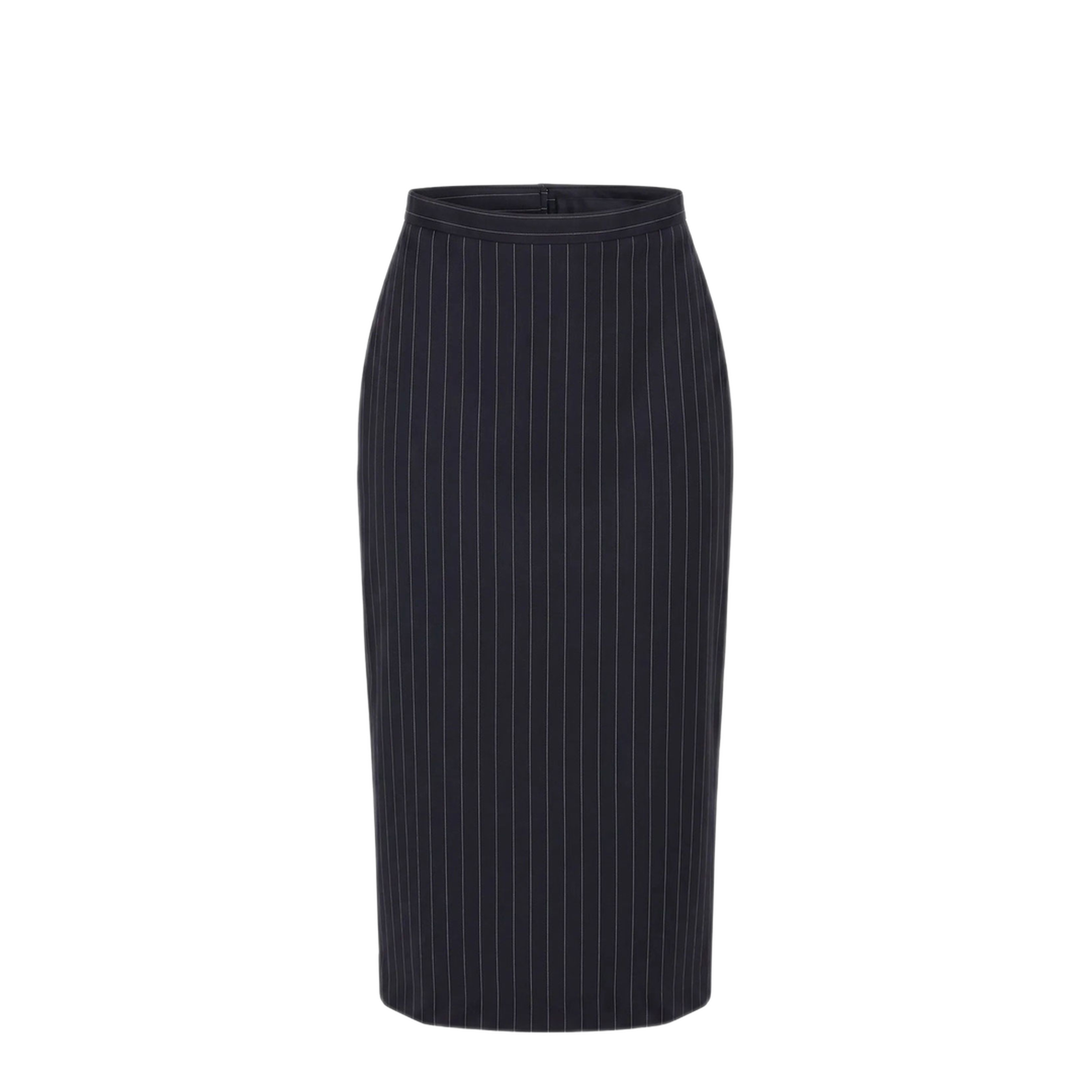 MAYFEYR - Givenchy - Midi Striped Wool Skirt - BW413J16UQ499