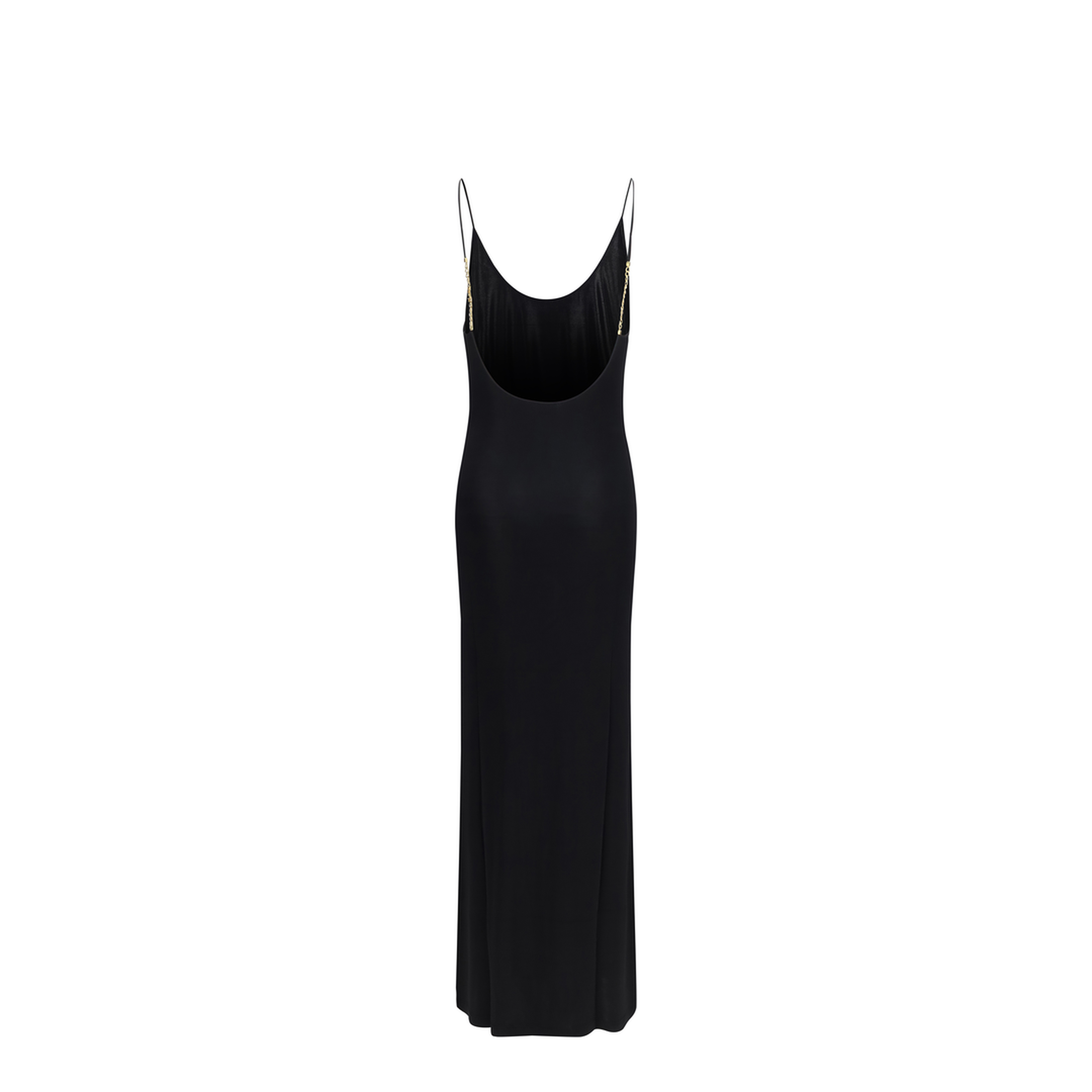 MAYFEYR - Saint Laurent - Backless Knit Dress With Cassandre Chain - 876792Y38DS