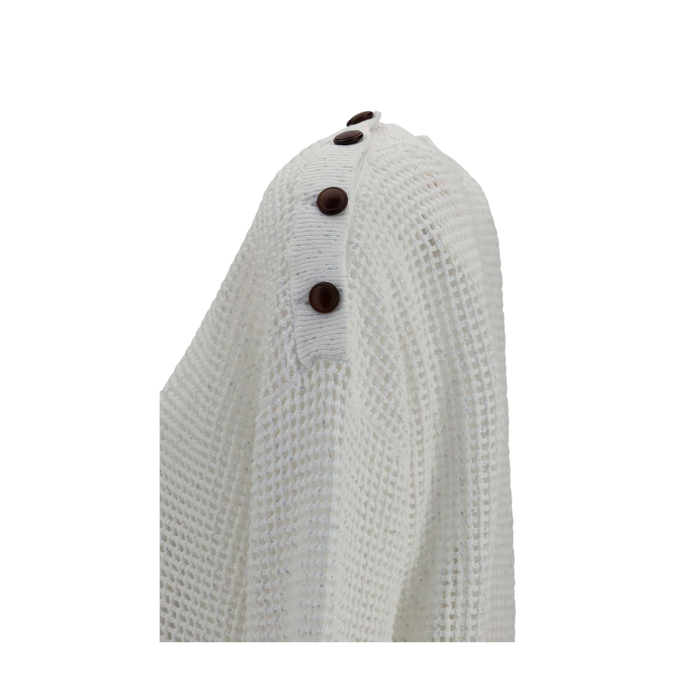 MAYFEYR - Brunello Cucinelli - Openwork Sweater With Shoulder Buttons - MDV762120