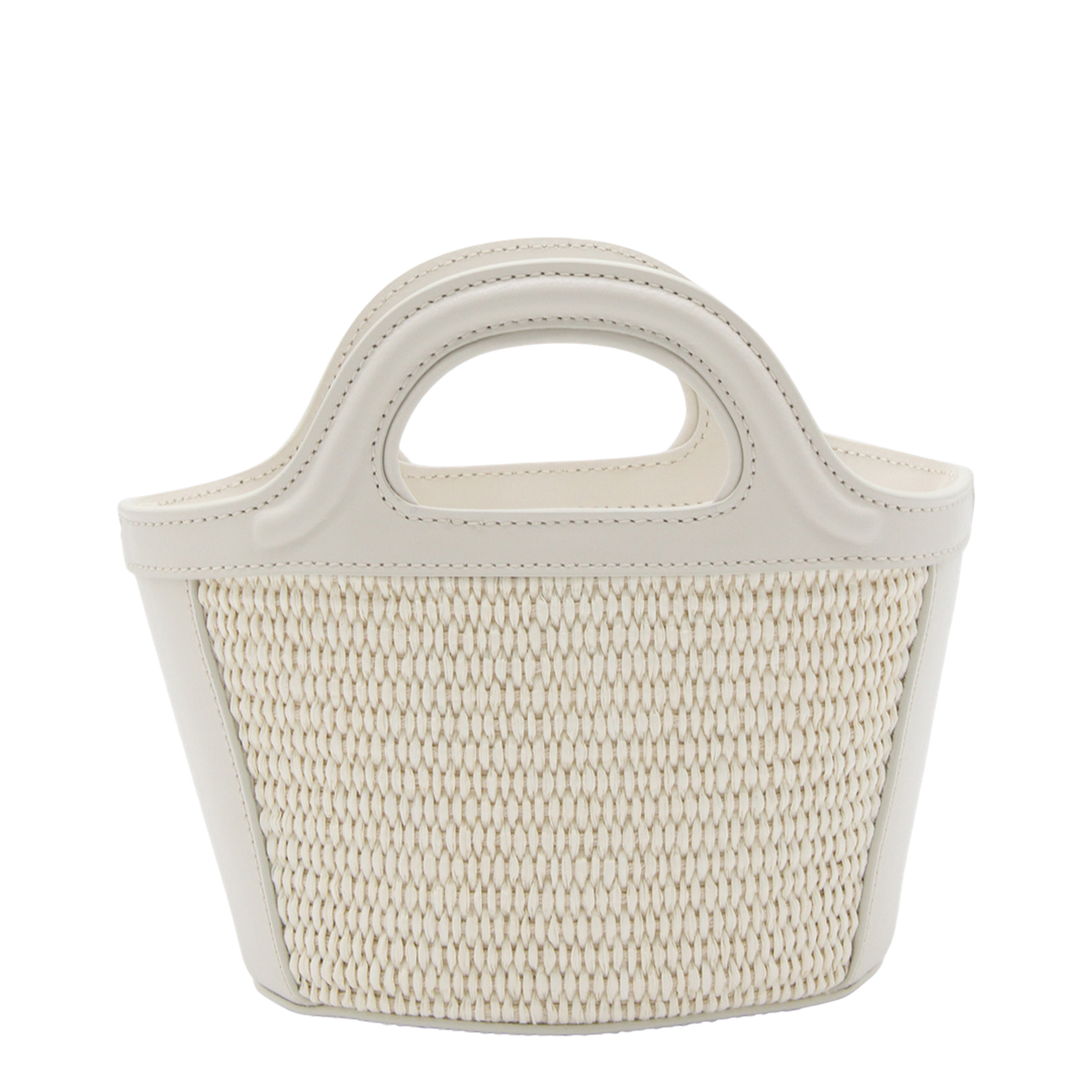 Tropicalia Micro Raffia-Effect Handbag - Shell (Ivory/Off-white)