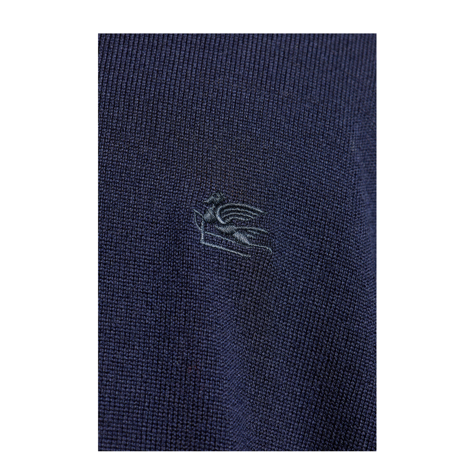 Wool Sweater with Embroidered Logo