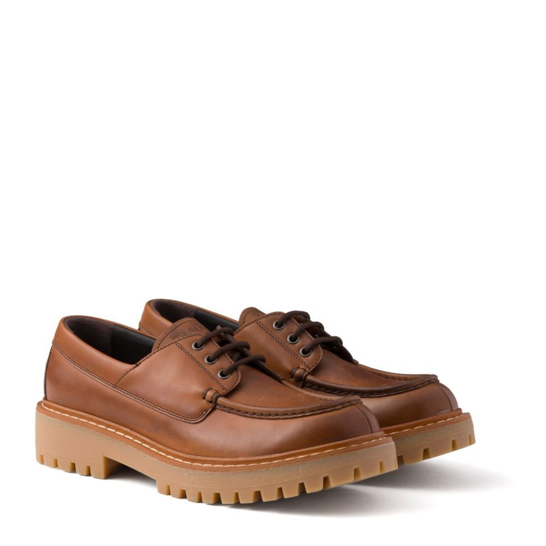 MAYFEYR - Prada - Laced Leather Loafers - 2EE416FG000070