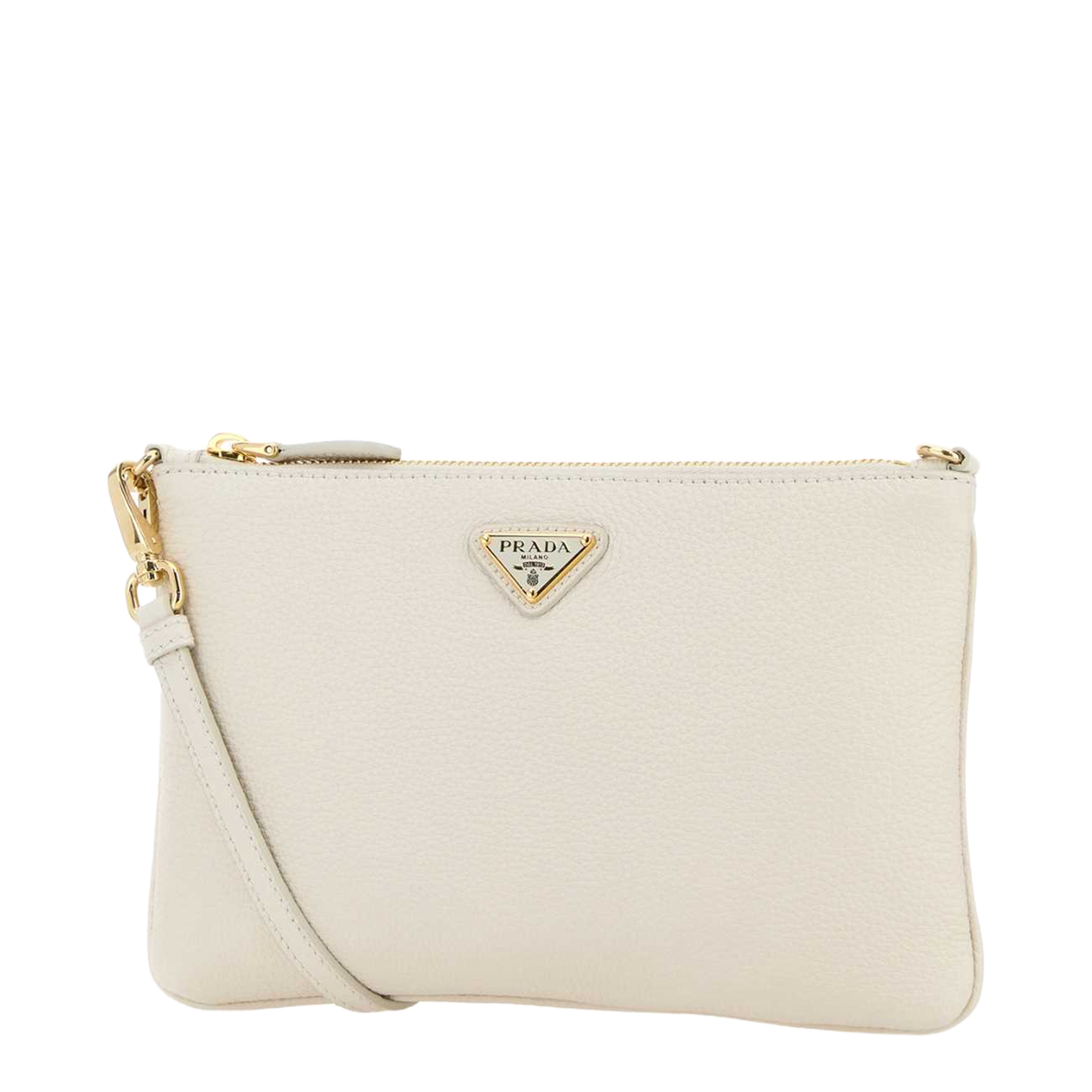 White Leather Crossbody Bag