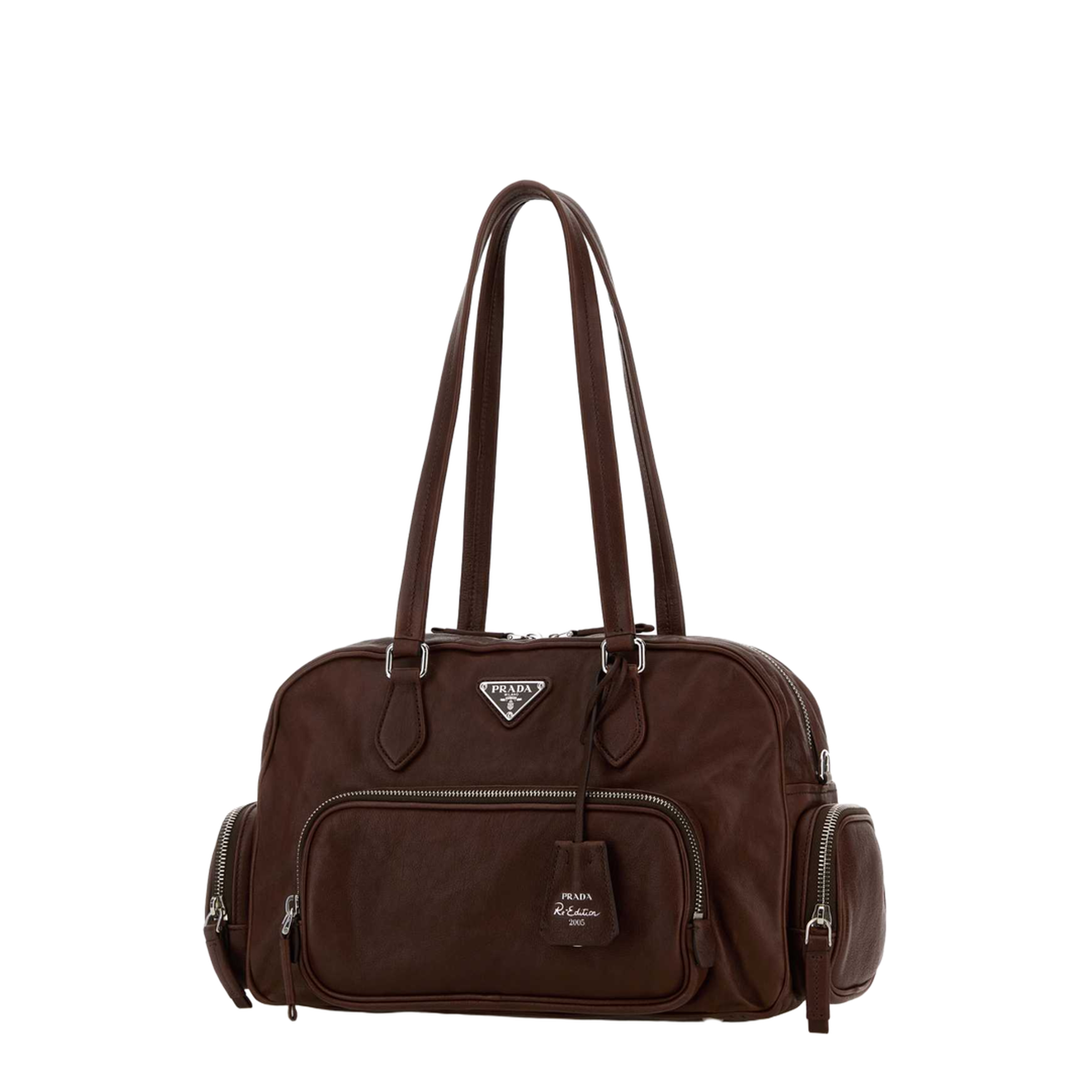 Chocolate Leather Shoulder Bag