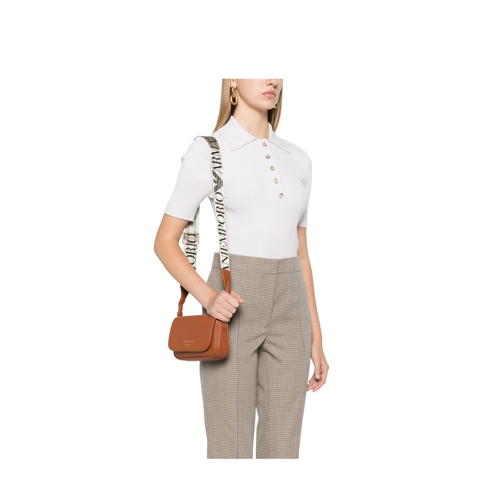 Deer Print Mini Bag - Brown
