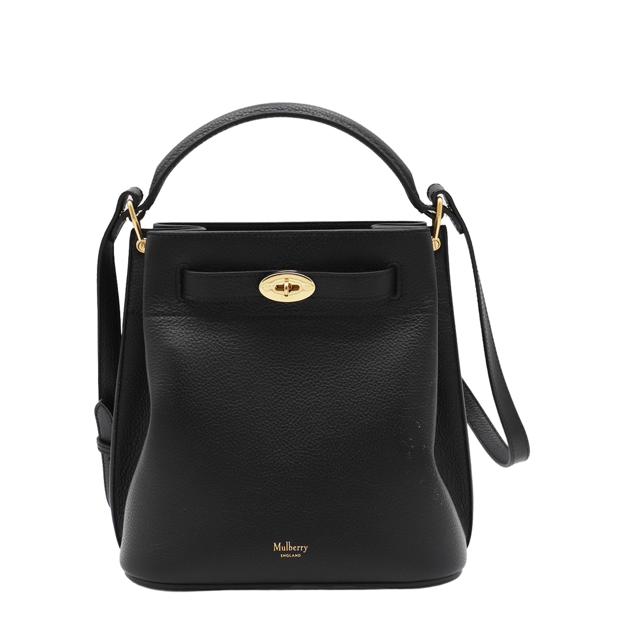 Islington Bucket Bag Small Classic Grain - Black
