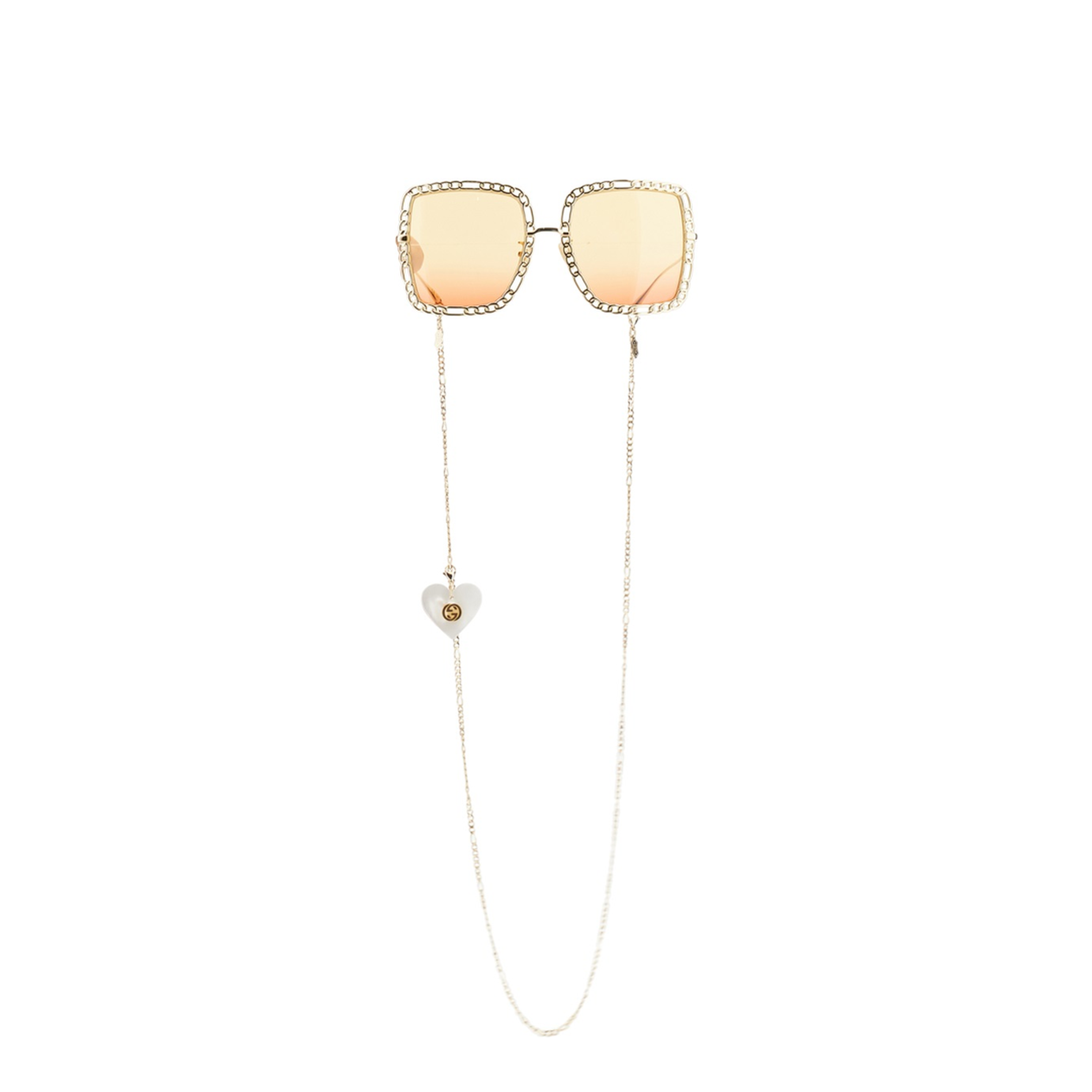 Rectangular Sunglasses - Gold