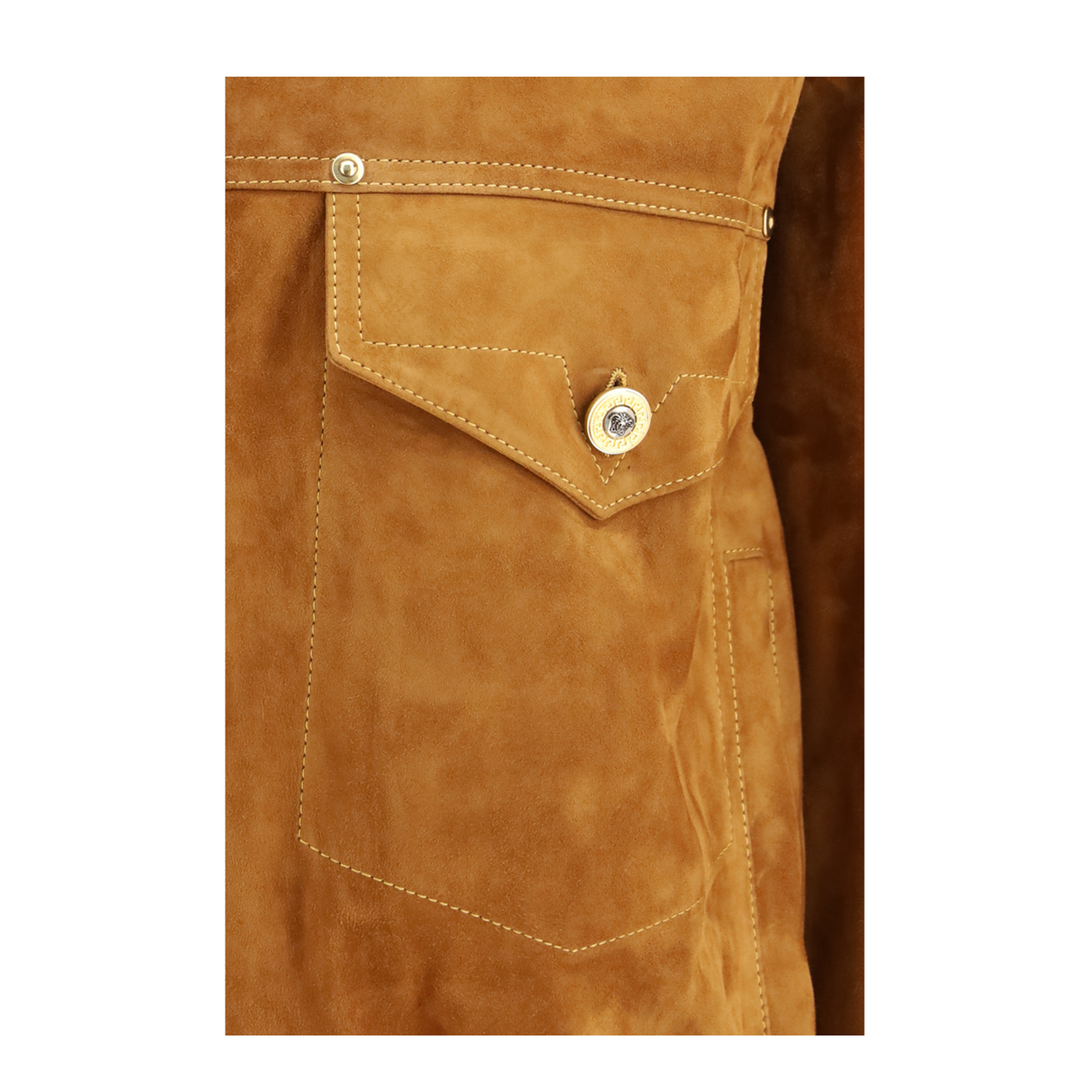 MAYFEYR - Versace - Leather Button Jacket - 10253901A18380
