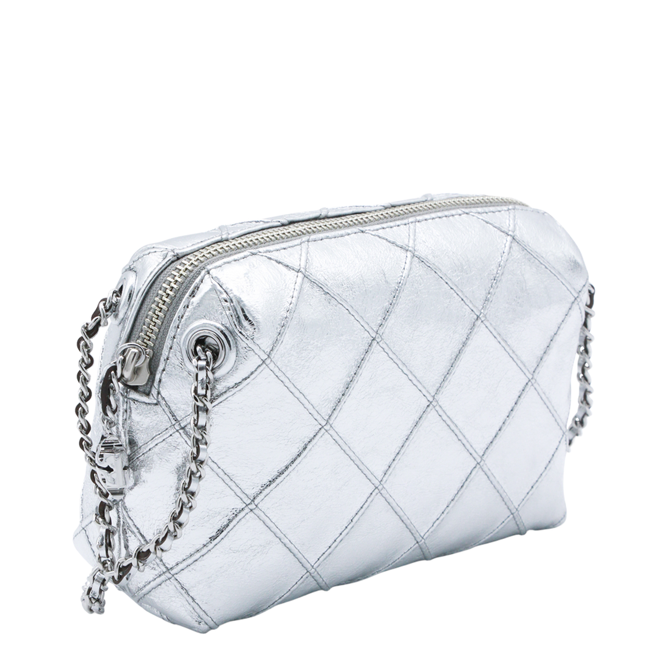 Fleming Metallic Leather Crossbody - Metallic Gold