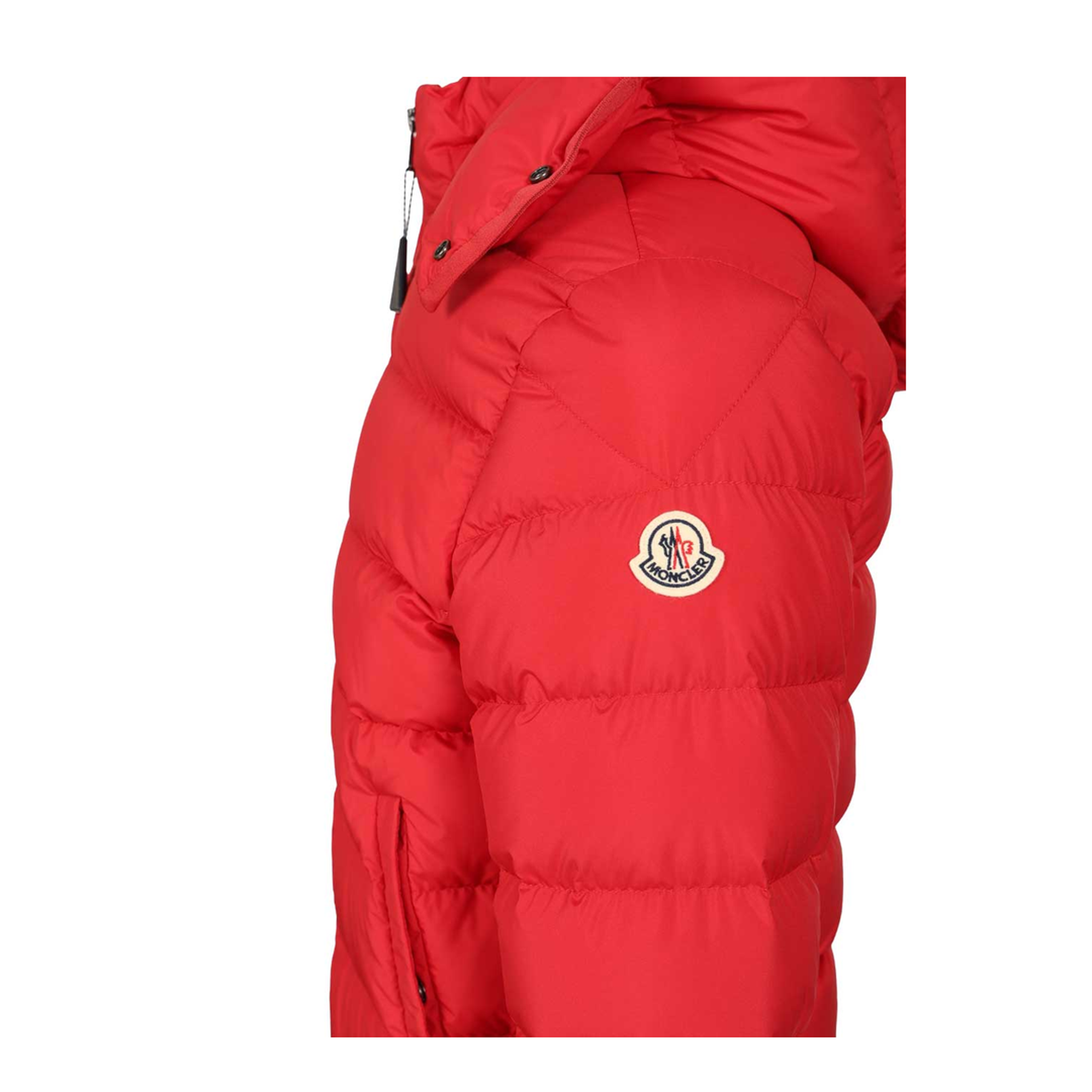Montbrocq Hooded Short Down Jacket - Red