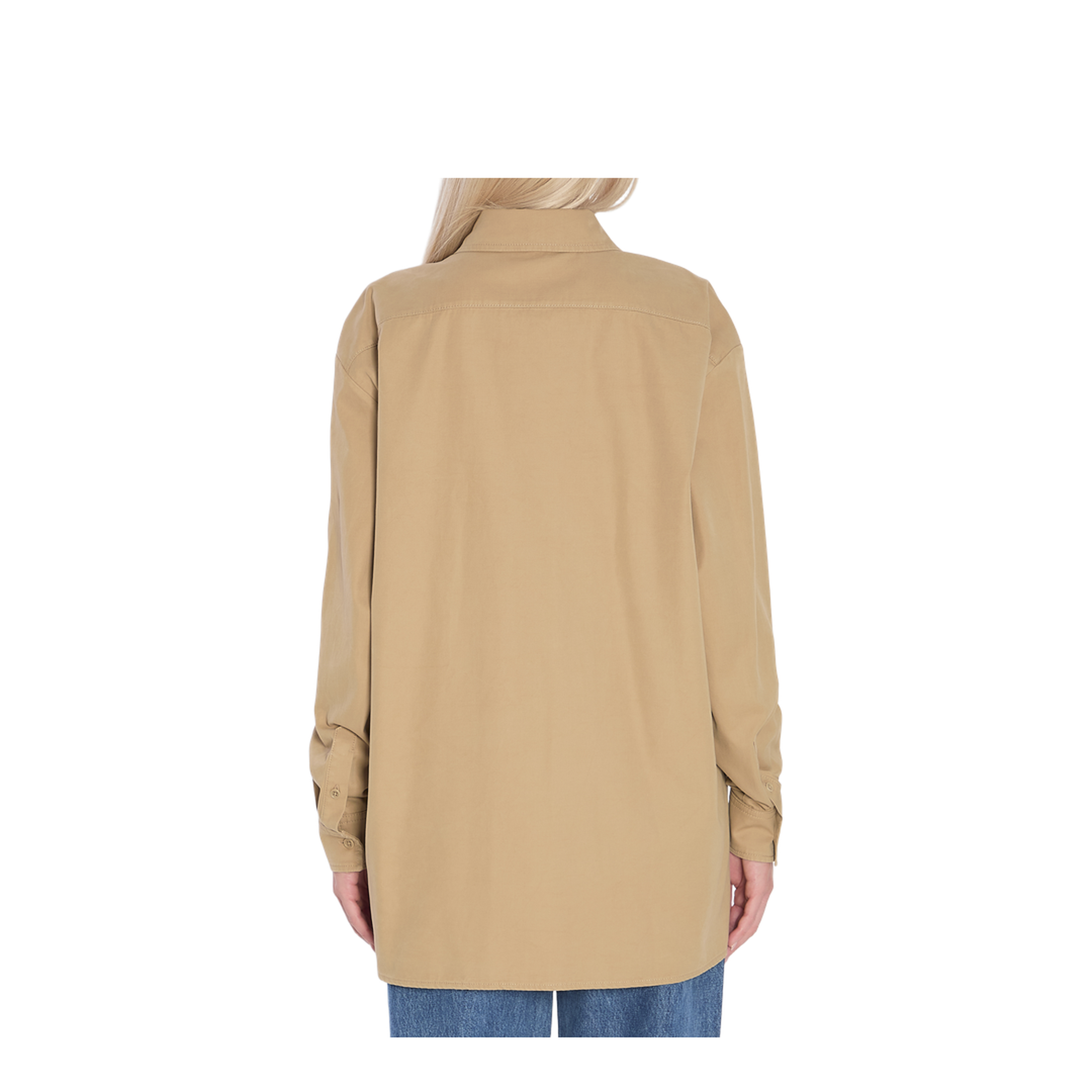 Tansy Shirt Tan Cotton Cashmere