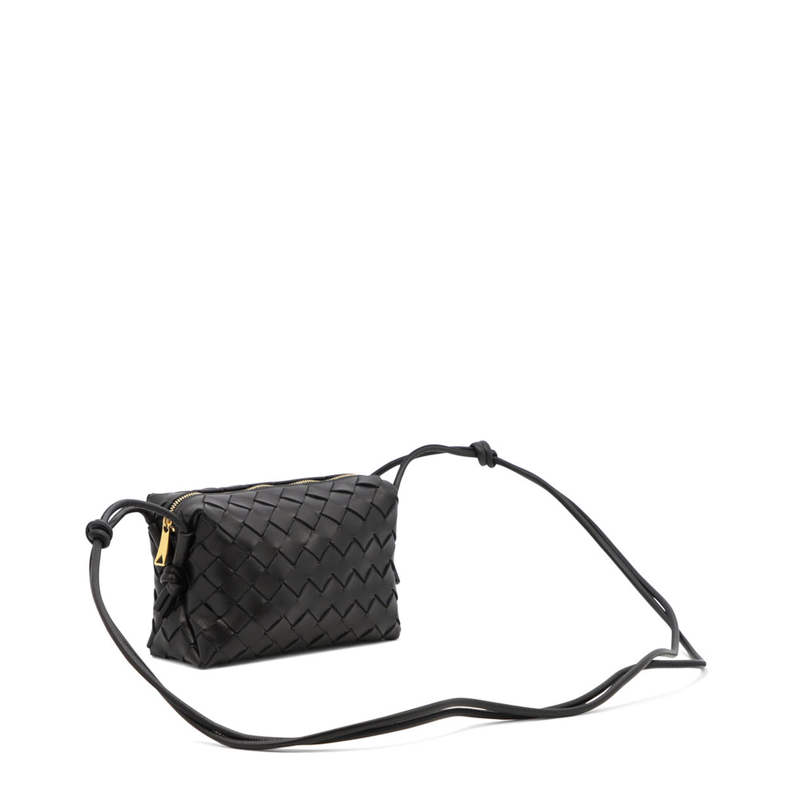 Loop Mini Leather Camera Bags - Black