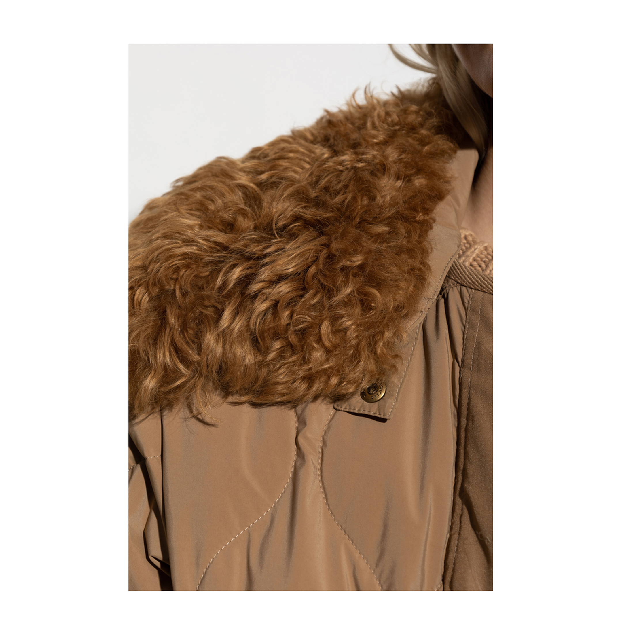 Quintin 3-in-1 Shearling-Trimmed Short Down Jacket