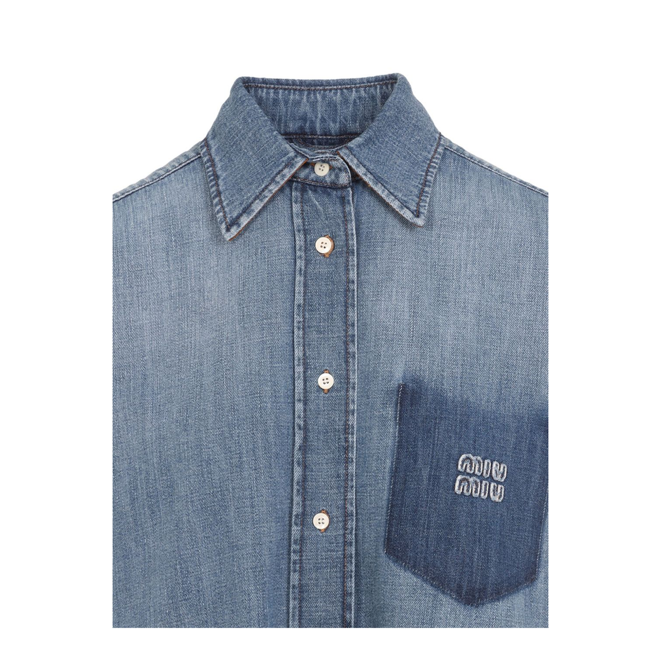 MAYFEYR - Miu Miu - Clear Blue Shirts - GWC12517GGF0076