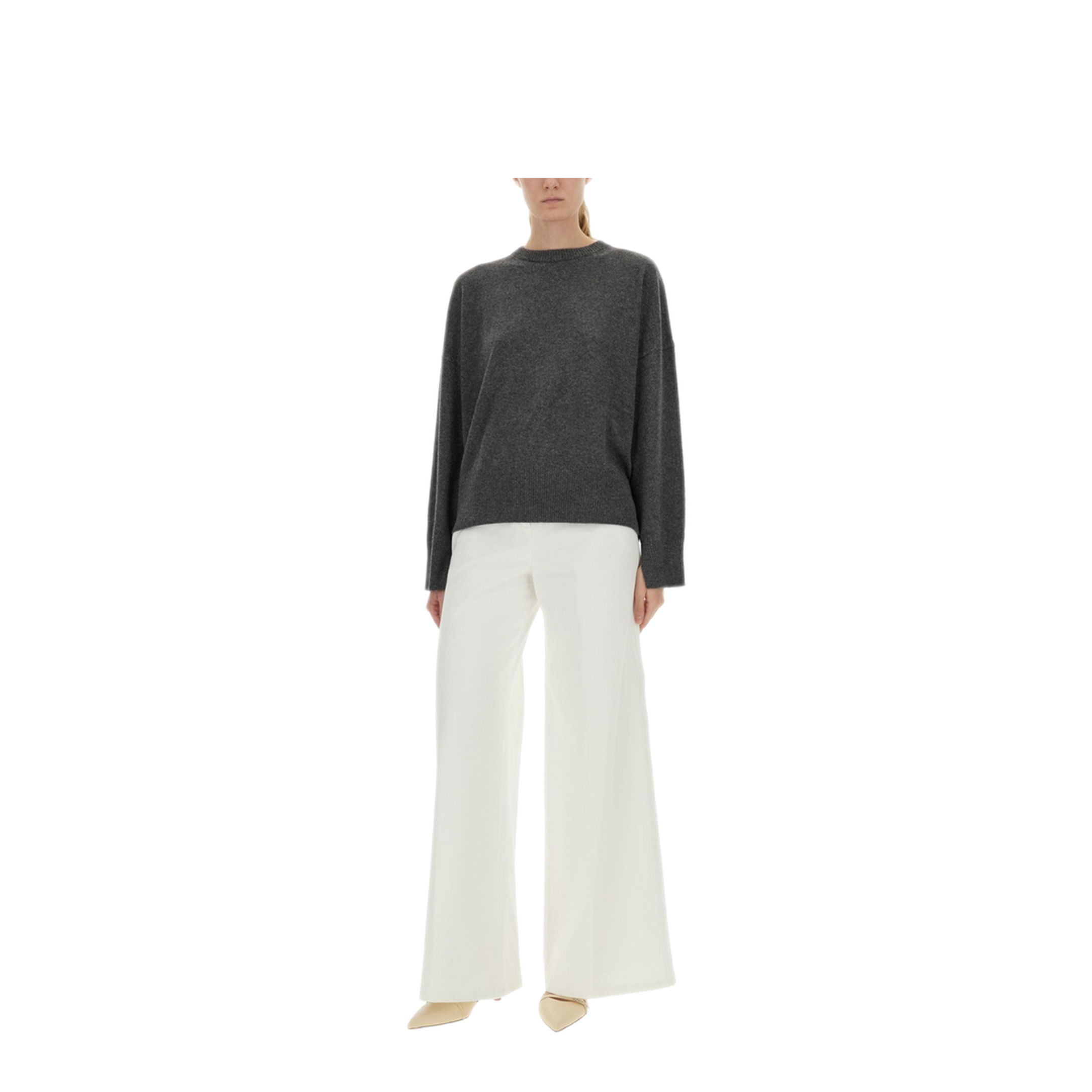 MAYFEYR - Loulou Studio - Cashmere Sweater - ANAALDSANTHRACITEMELANGE