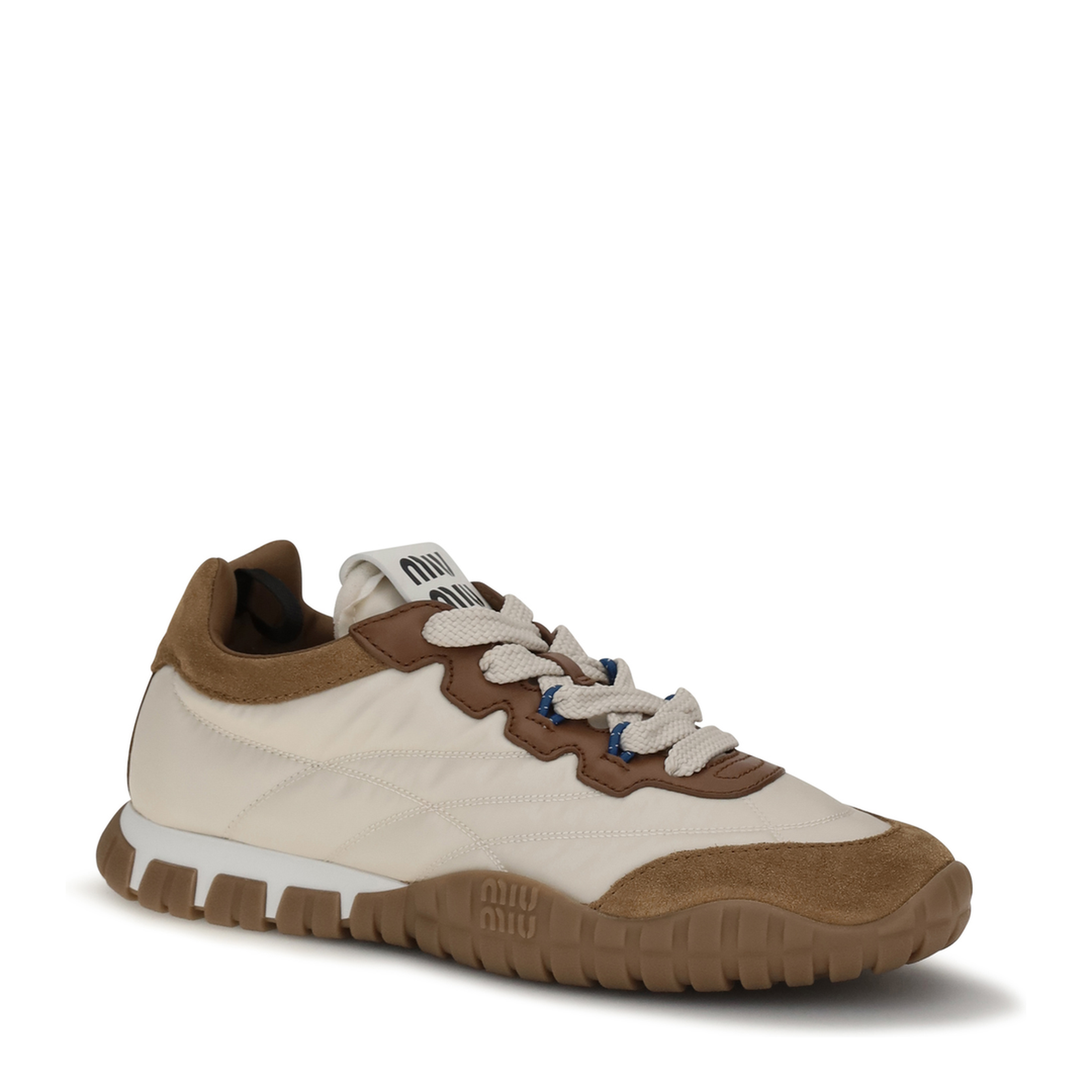 MAYFEYR - Miu Miu - Fabric And Suede Sneakers - 5E417EF005LYW
