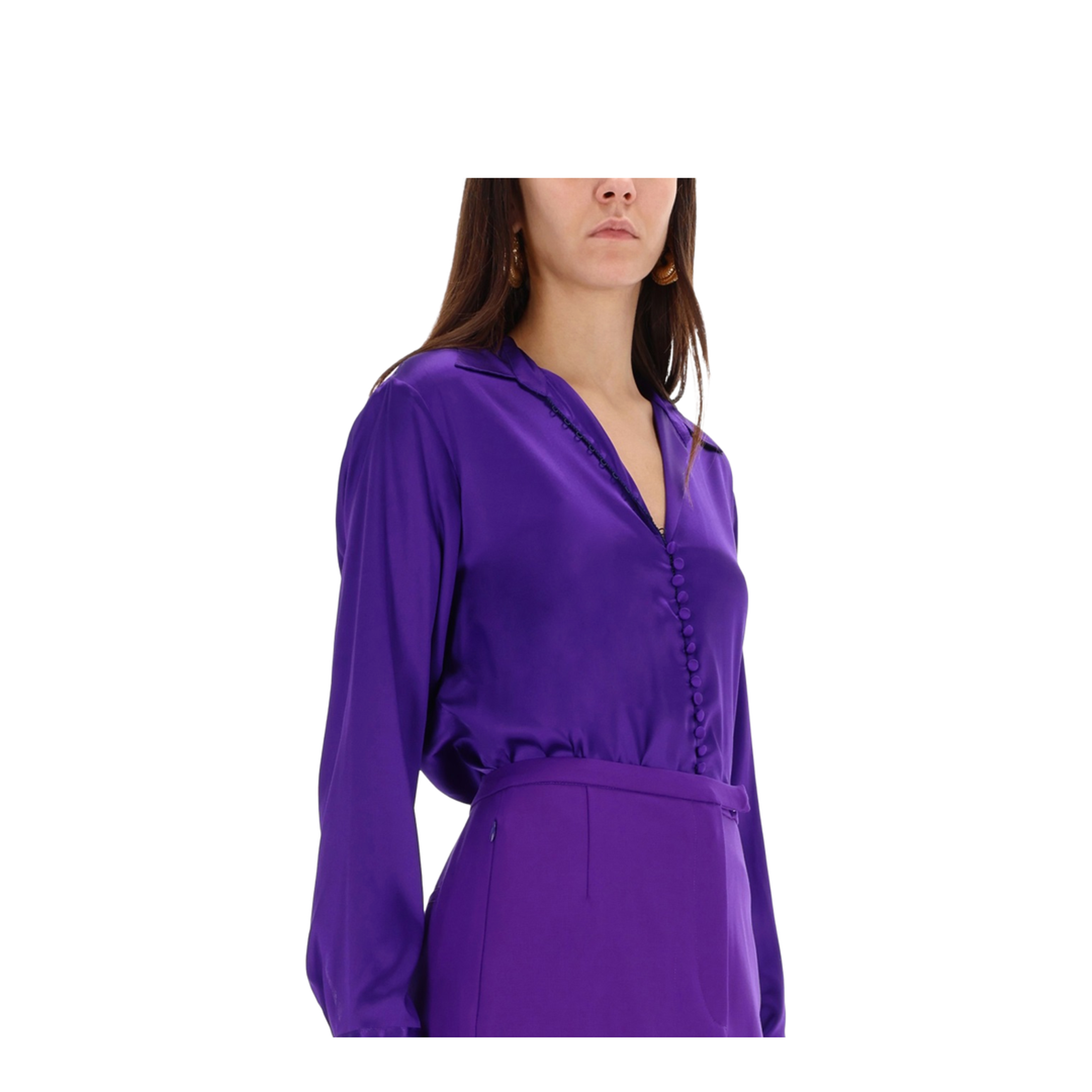 Purple Silk Shirt