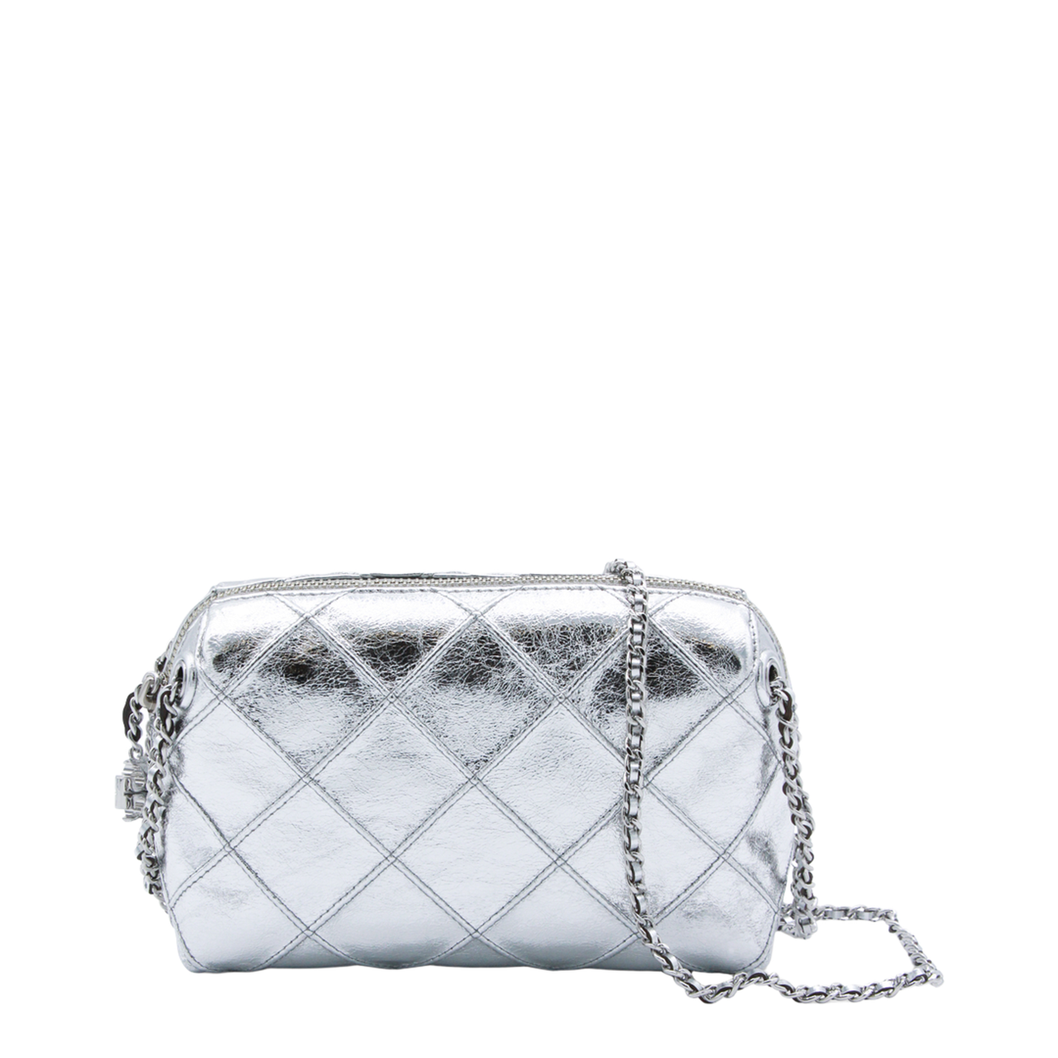 Fleming Metallic Leather Crossbody - Metallic Gold