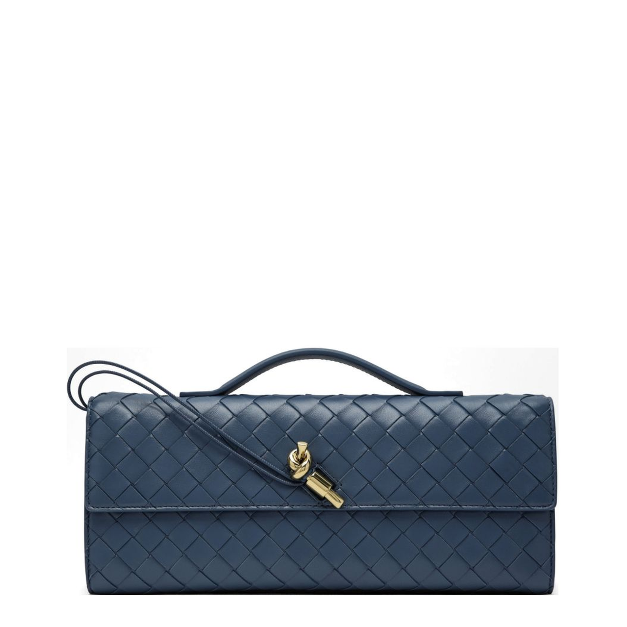 Andiamo Lambskin Clutch - Blue Venezia