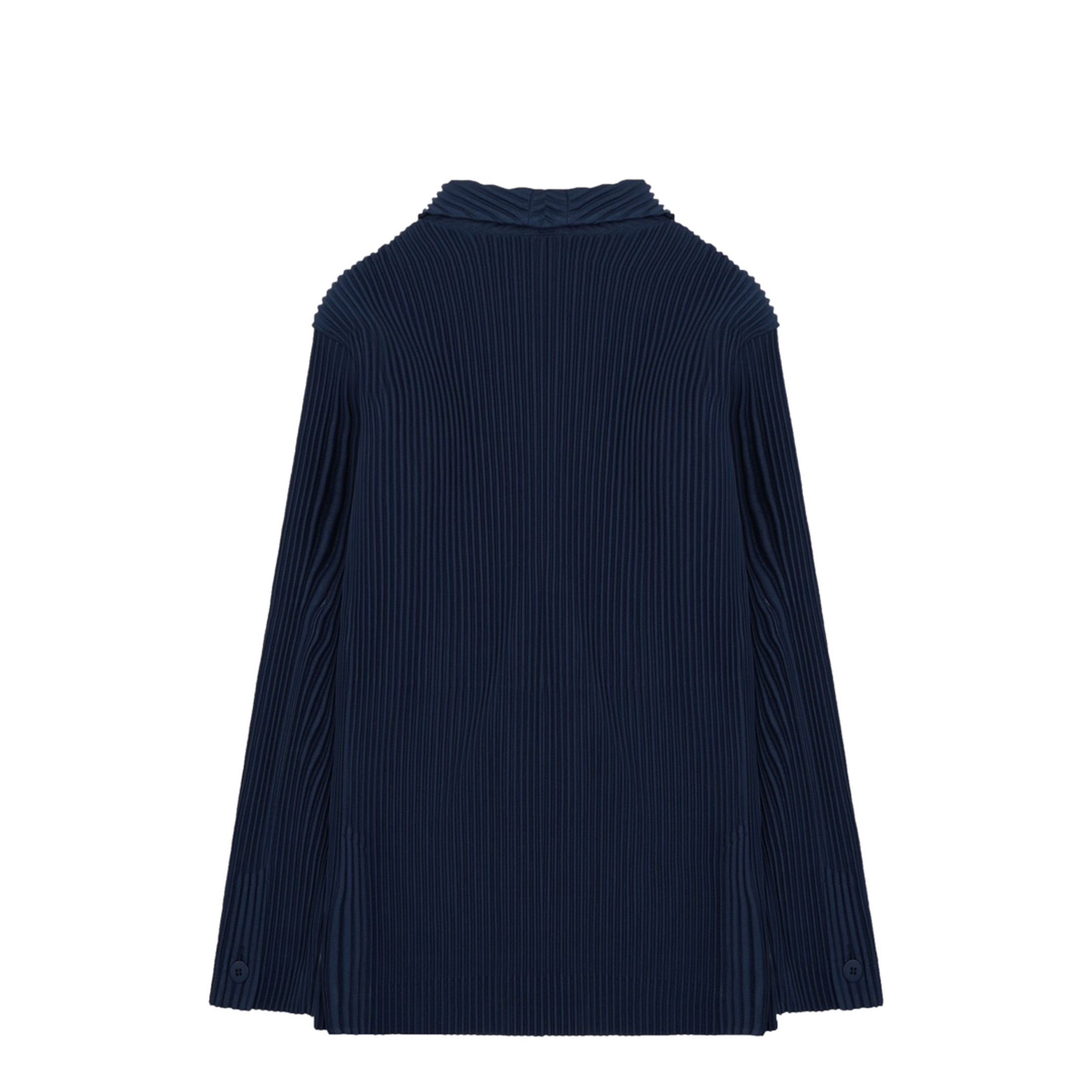 Double-Breasted Pleated Jacket