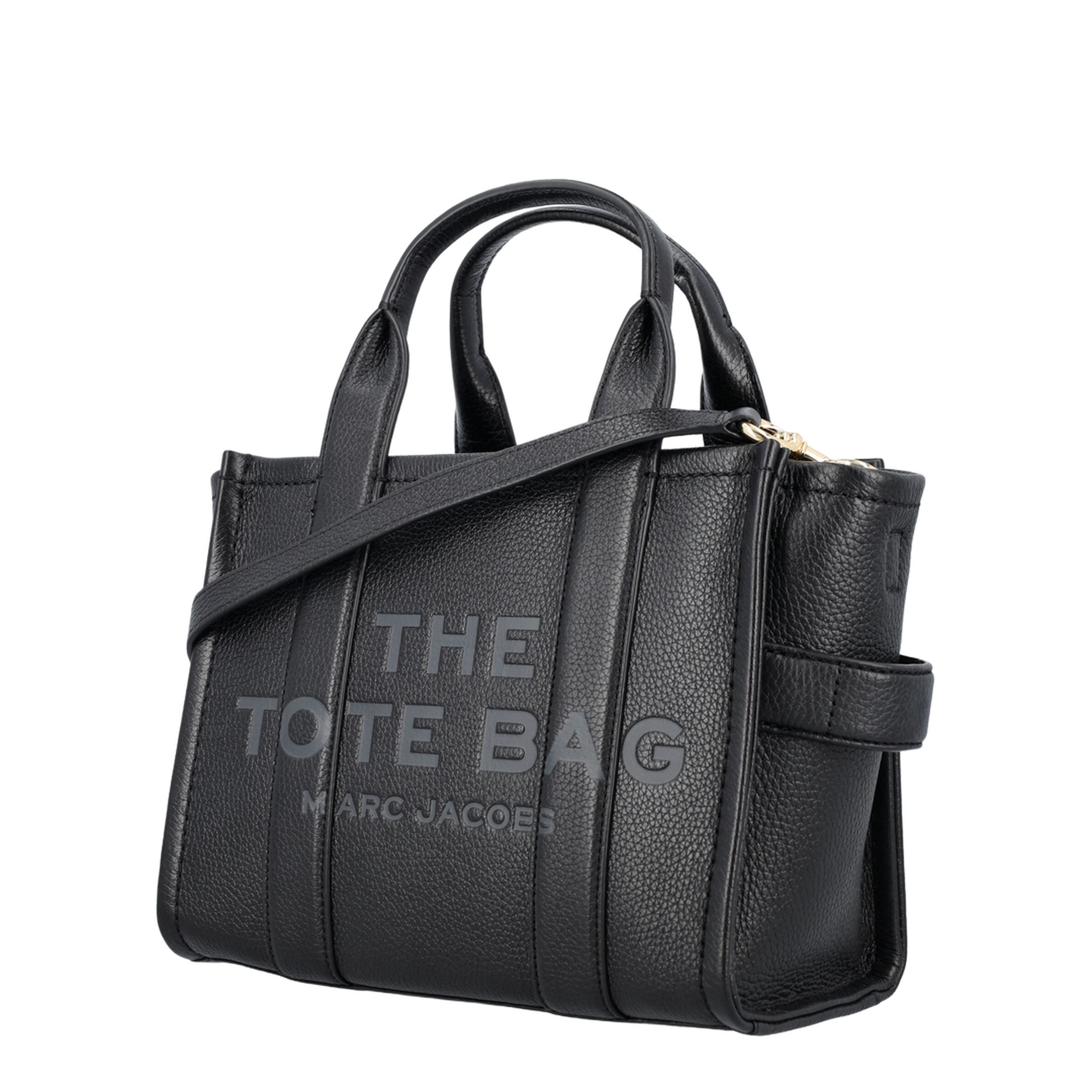 The Small Tote Bag Grainy Leather Bag in Black