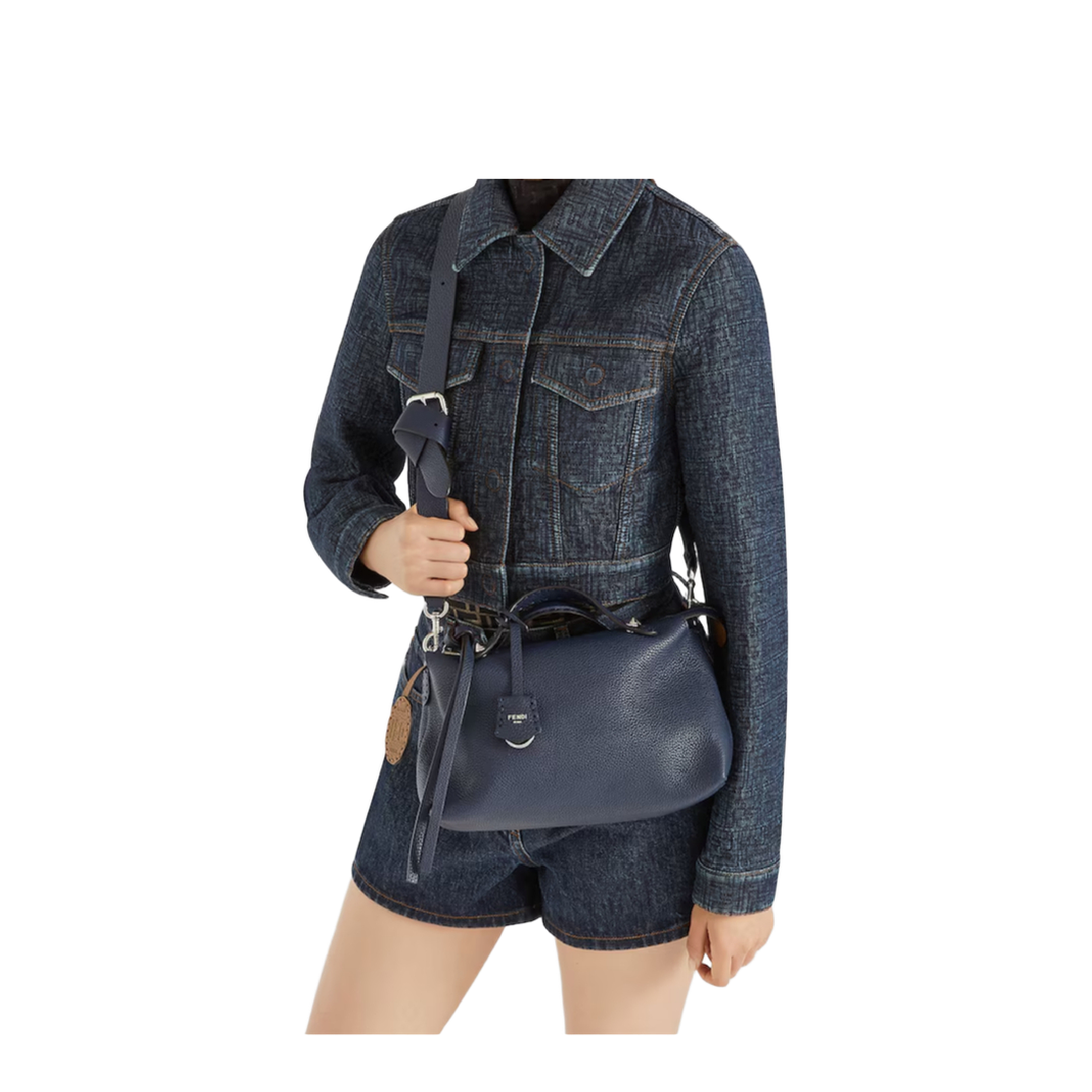 Messenger Bag Leather Deep Blue