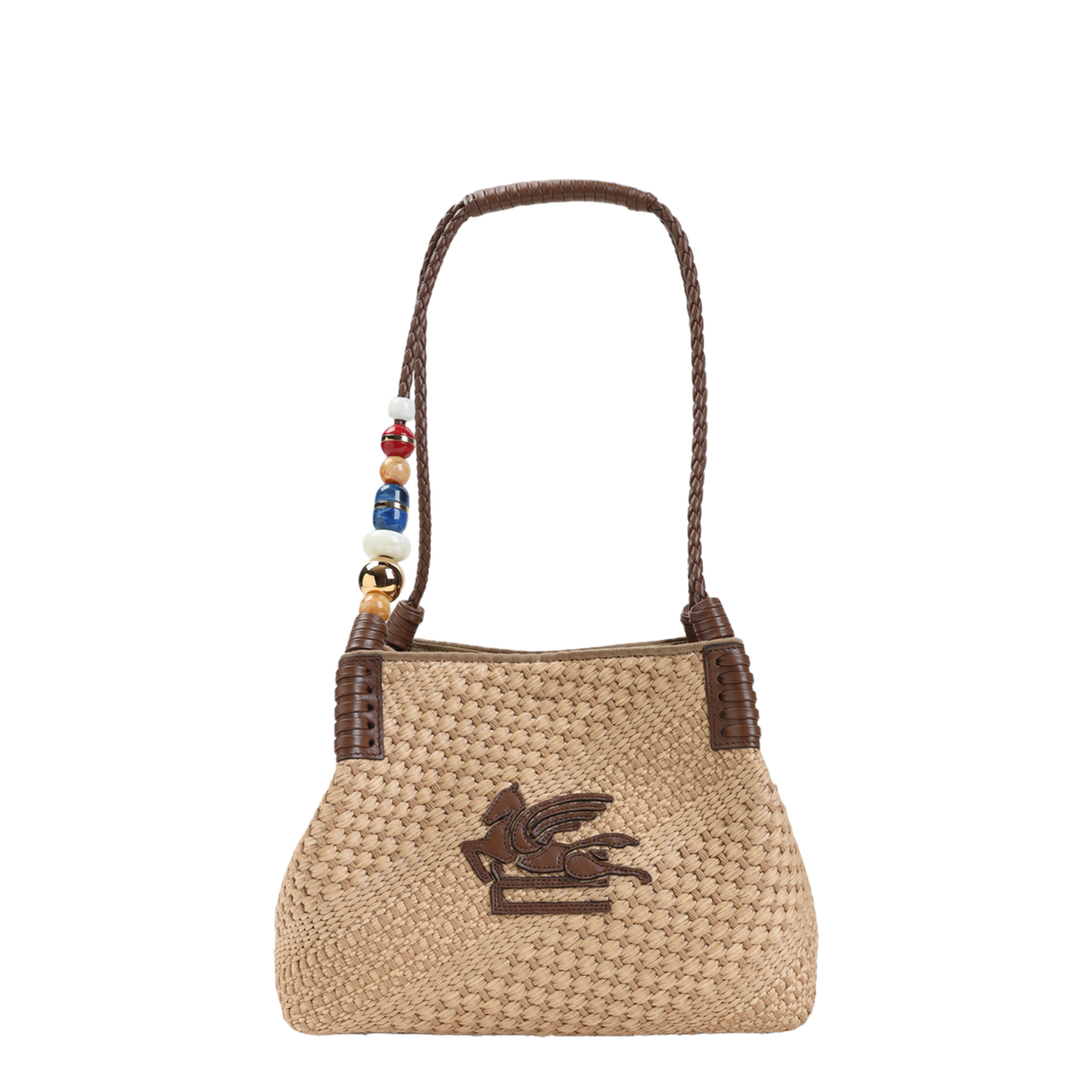 MAYFEYR - Etro - Libra S Rafia Shoulder Bag - WP1D0052AE310