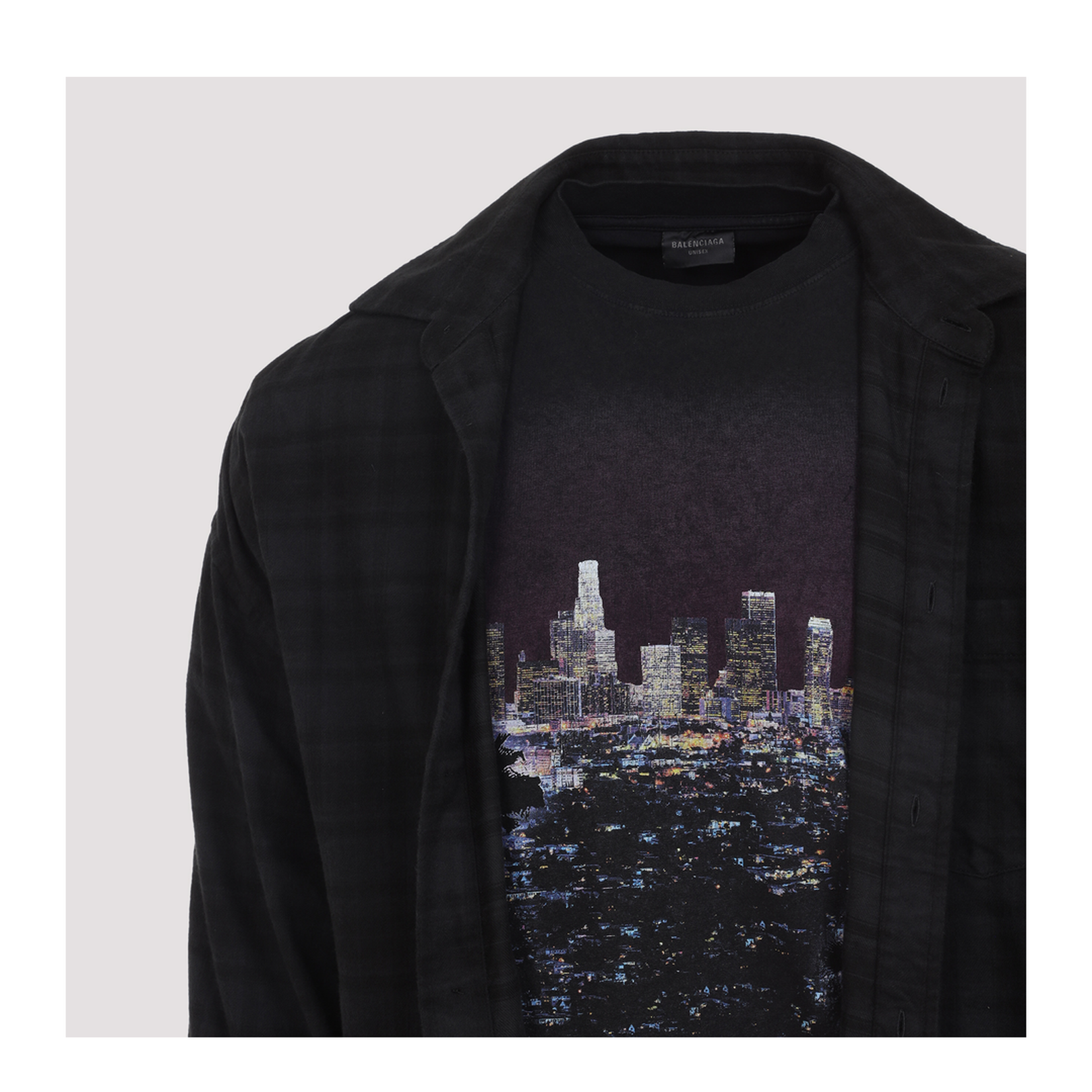Layered Shirt in Black