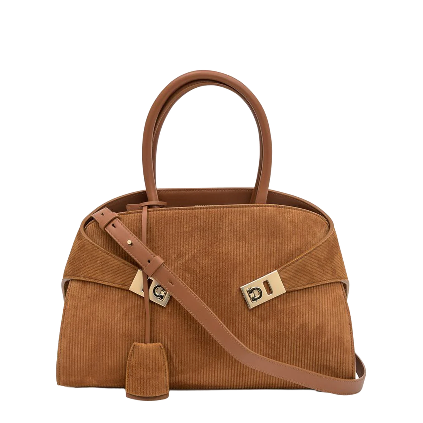 Brown Suede Hand Bag