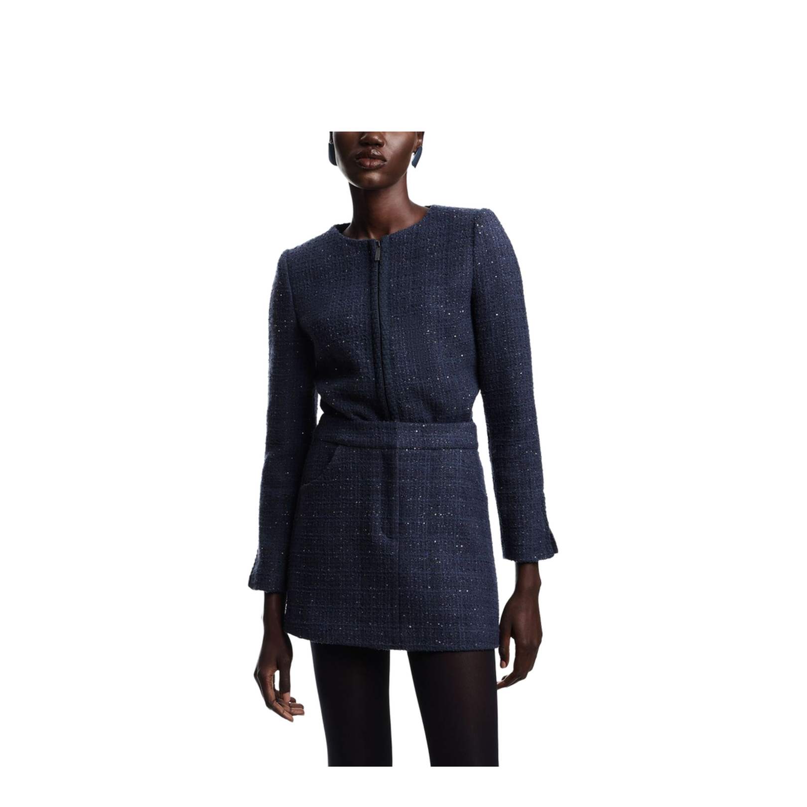 Wool Blend Mini Skirt
