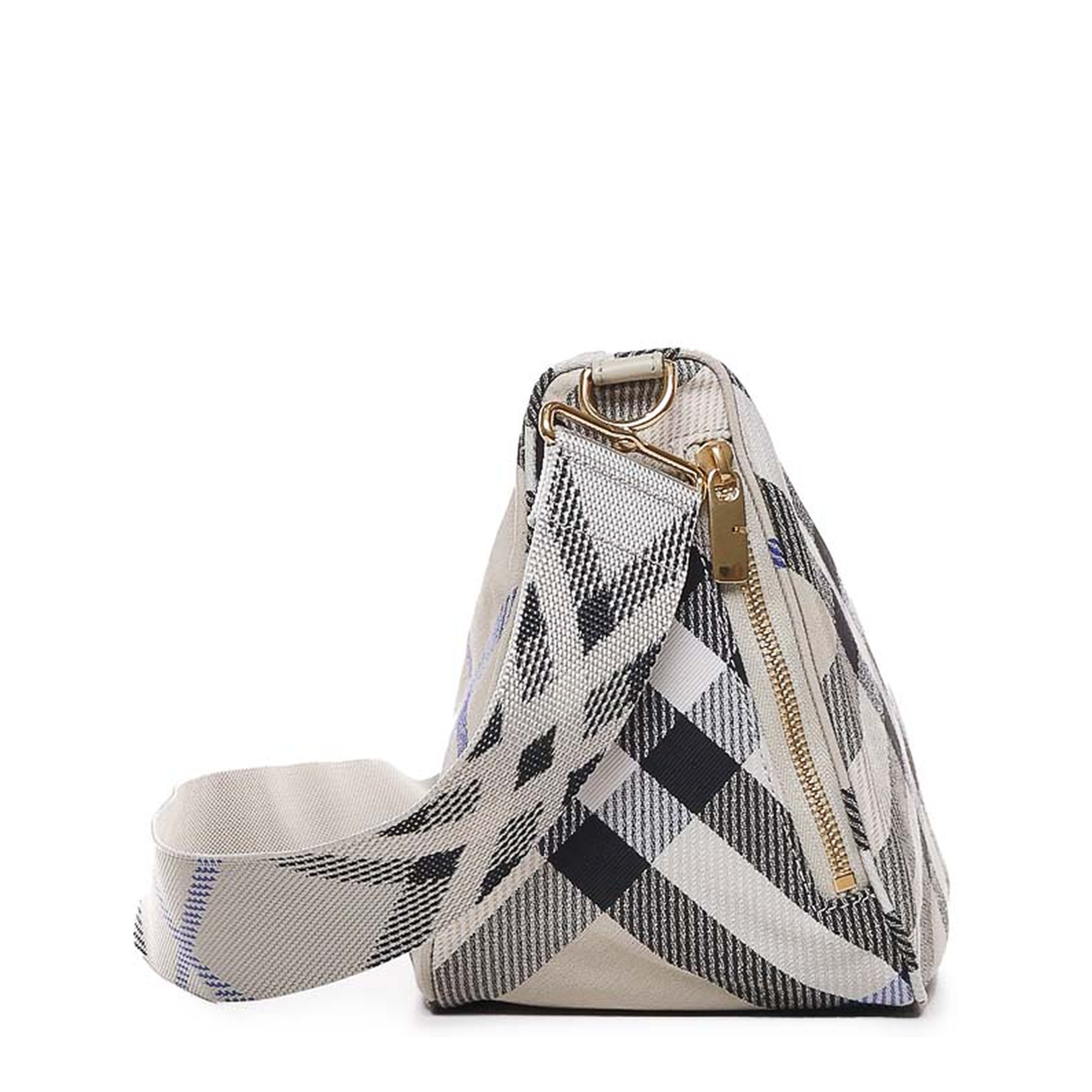Medium Shield Checkered Crossbody Bag