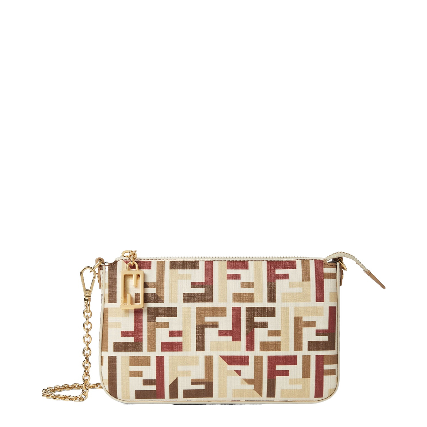 Baguette Ff fabric Pouch - Multicolour