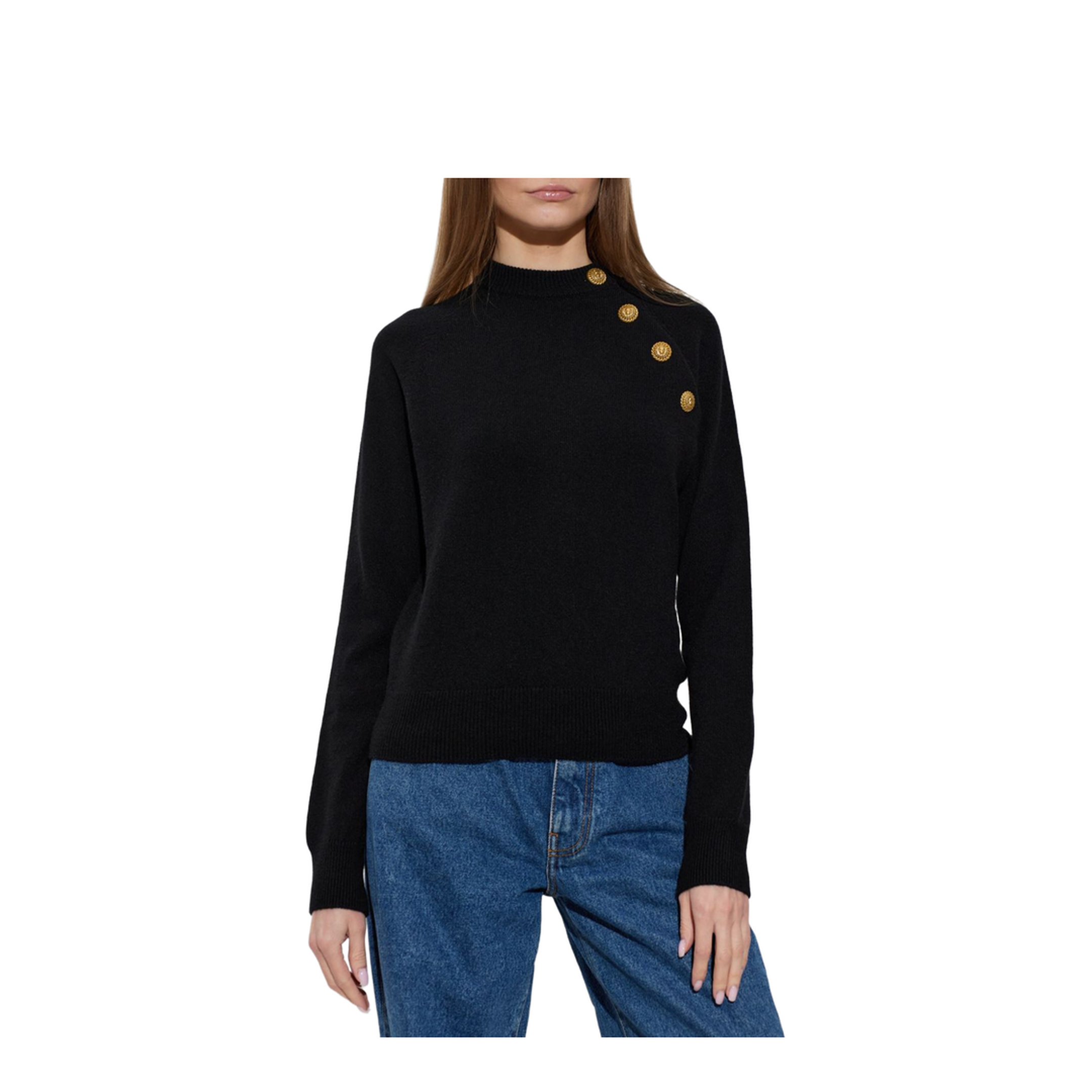 MAYFEYR - Balmain - Sweaters Black - HF1KA130KI870PA
