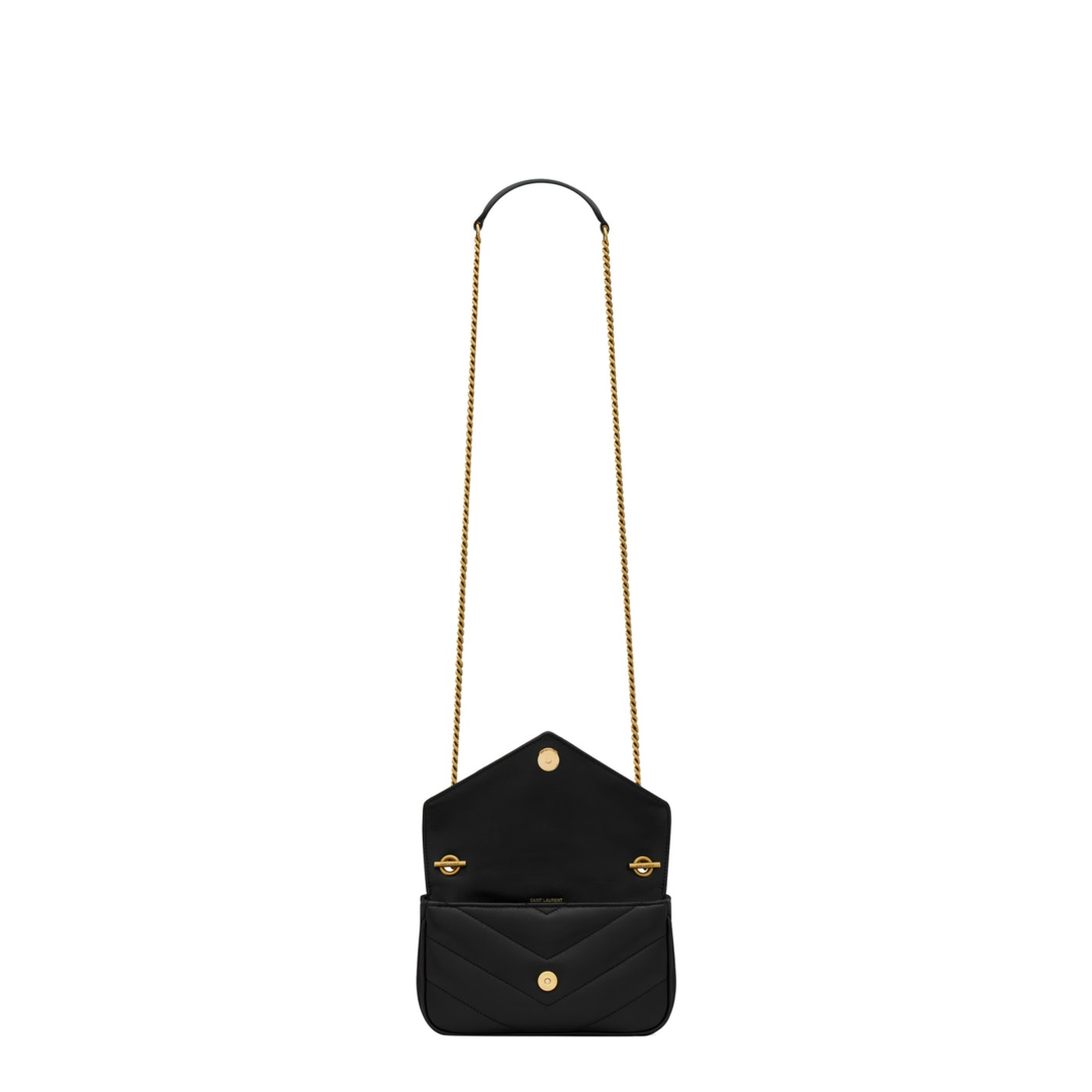Loulou Mini Chain Bag in Black
