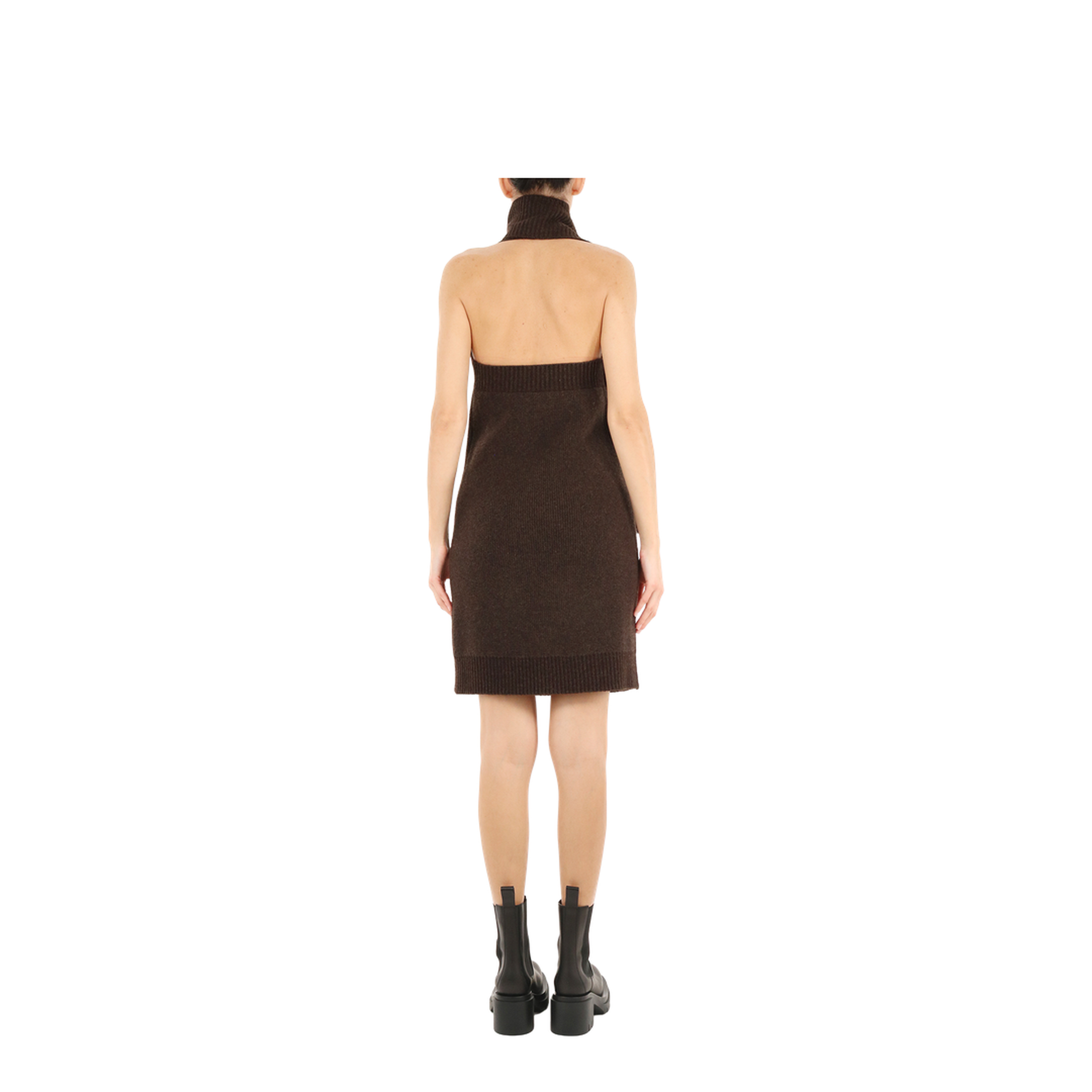 MAYFEYR - Bottega Veneta - Brown One Shoulder Dress - 676296V1DF02113