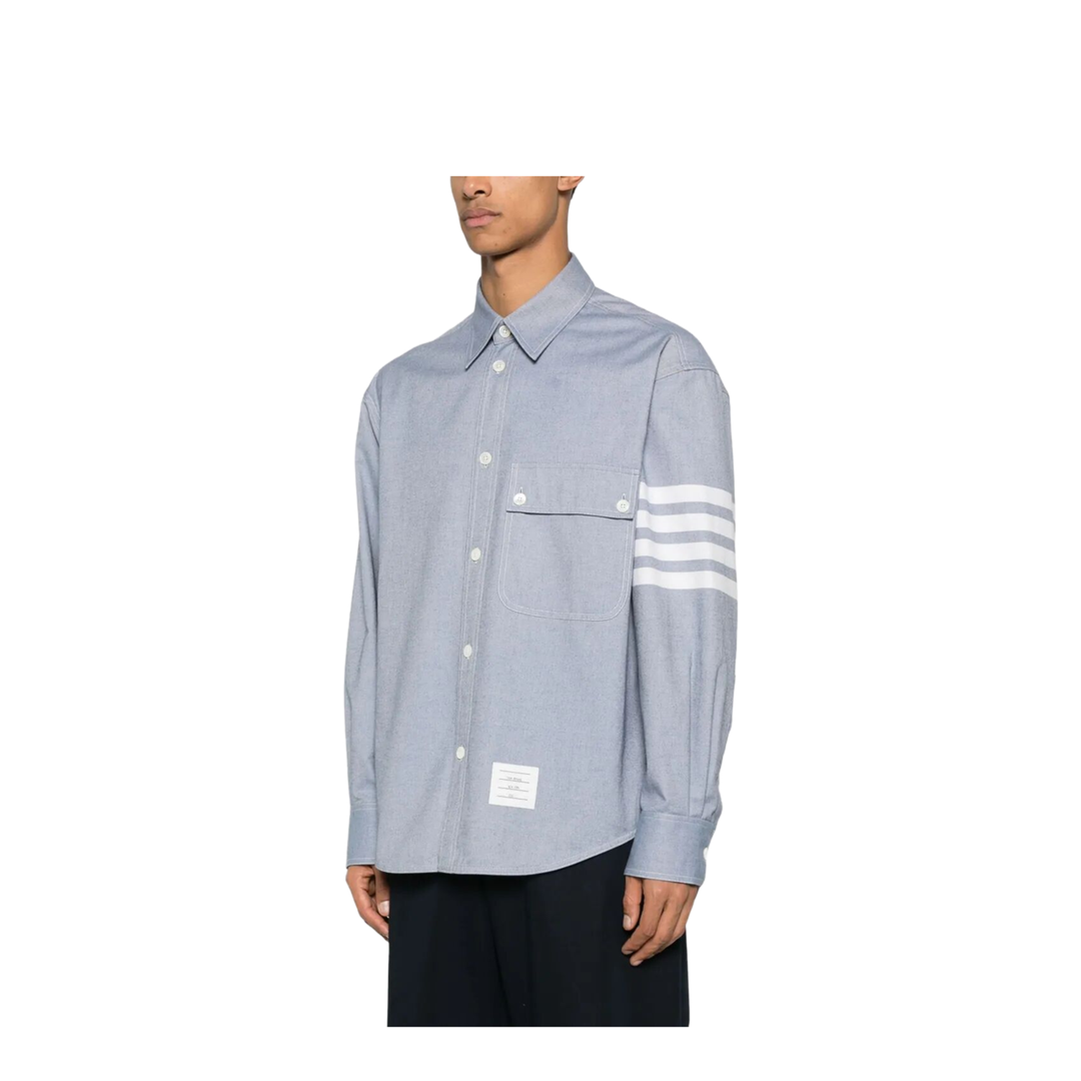 MAYFEYR - Thom Browne - Flannel 4-Bar Shirt - MWL420AF0325