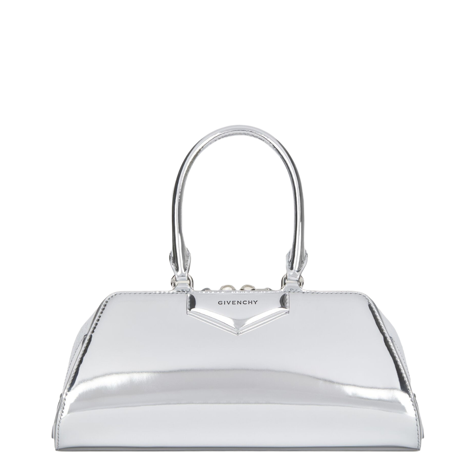 Small Antigona East-West Bag in Laminated Leather