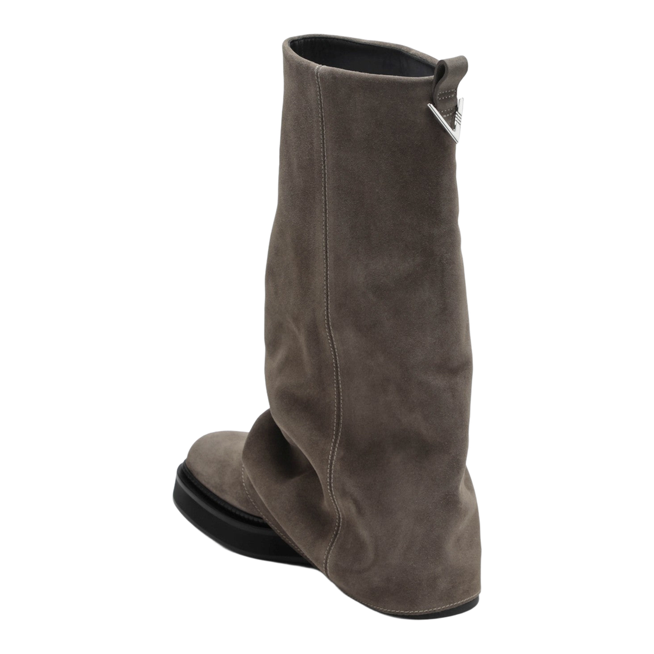 MAYFEYR - The Attico - Robin Taupe Suede Combat Boots - 250WSH0079LBT040AA215