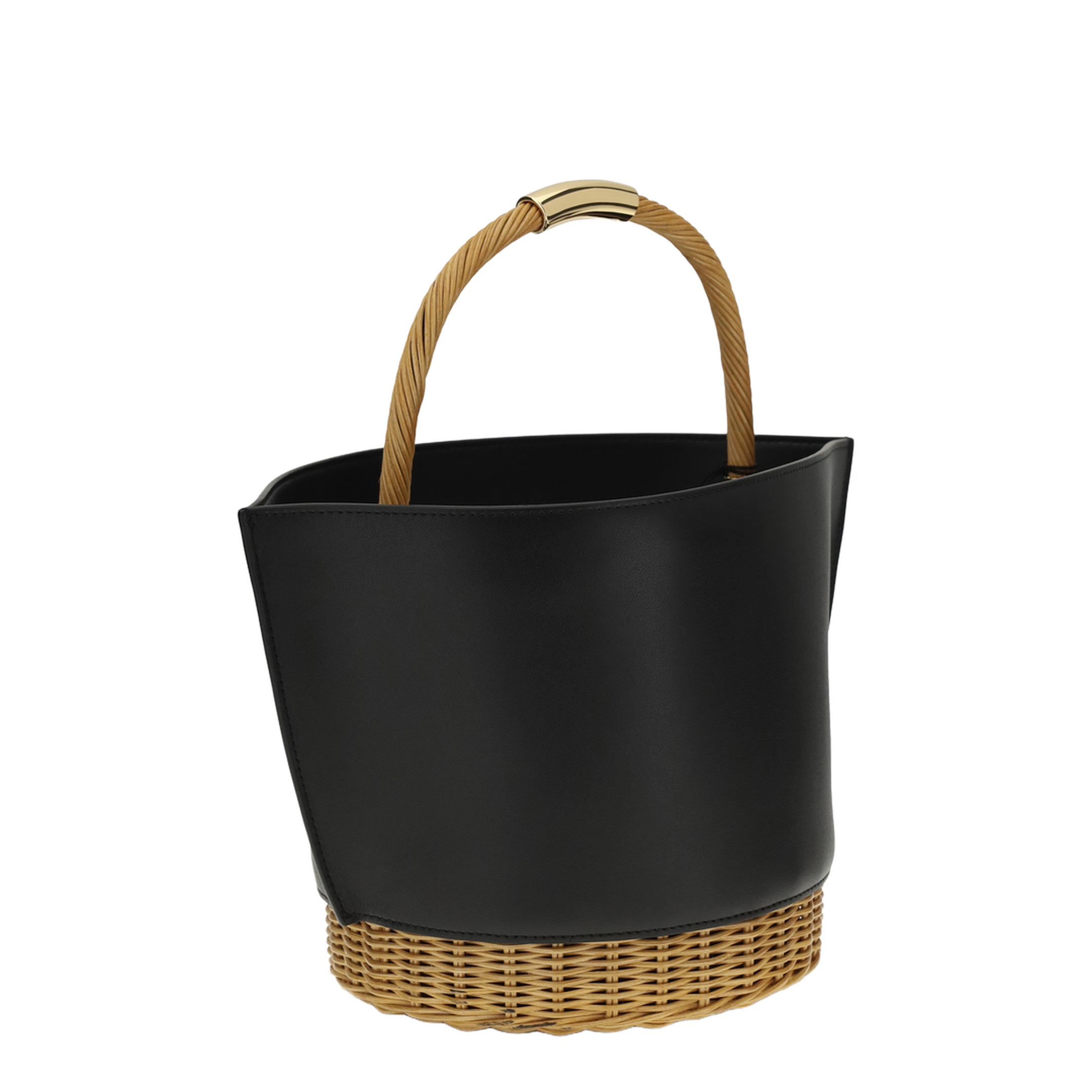 MAYFEYR - Sacai - Leather And Rattan Handbag - S15201