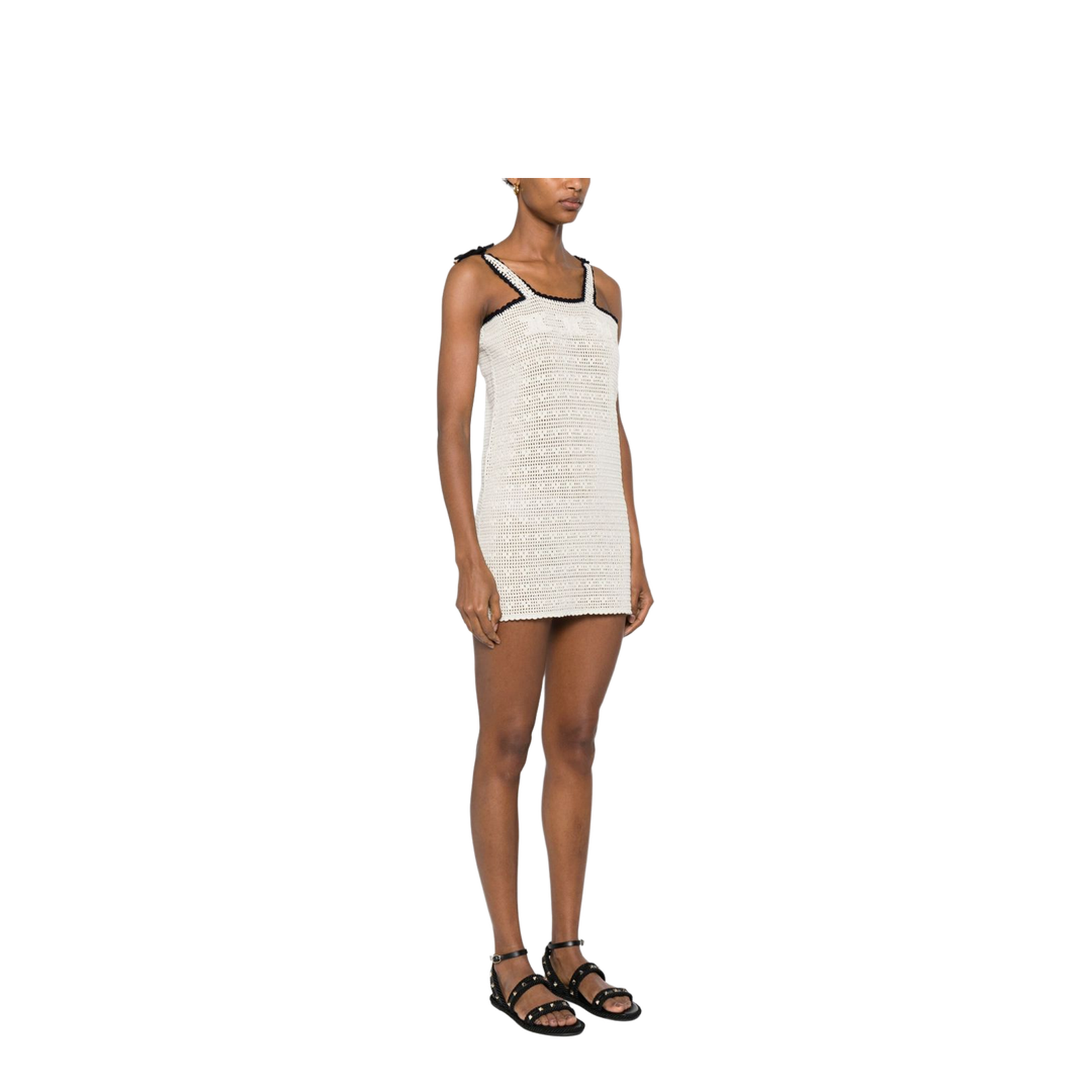 Triomphe Crop Top in Crochetted Cotton