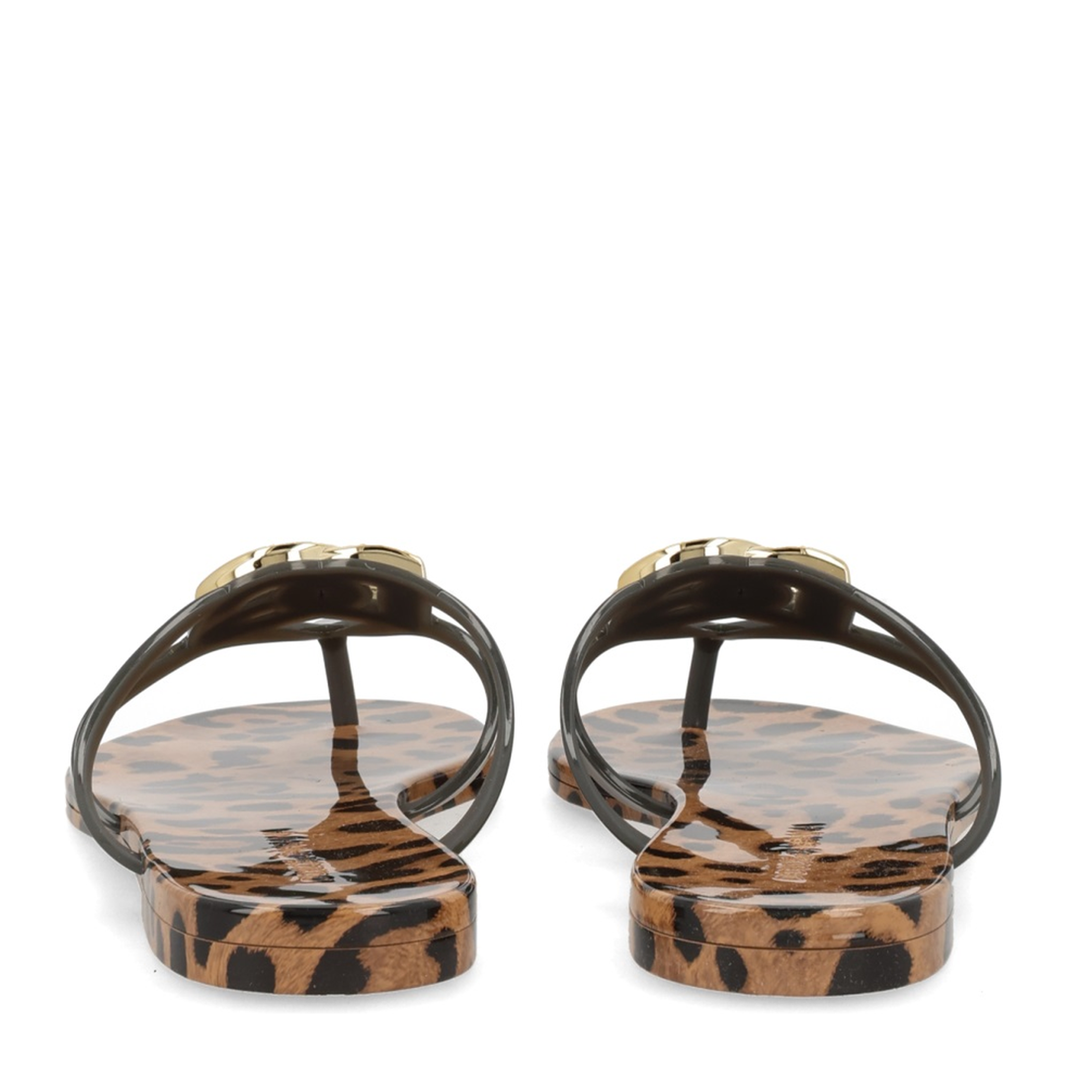 MAYFEYR - Dolce & Gabbana - Rubber Beachwear Slides With Logo And Leo Print - CW2418AY850HY13M
