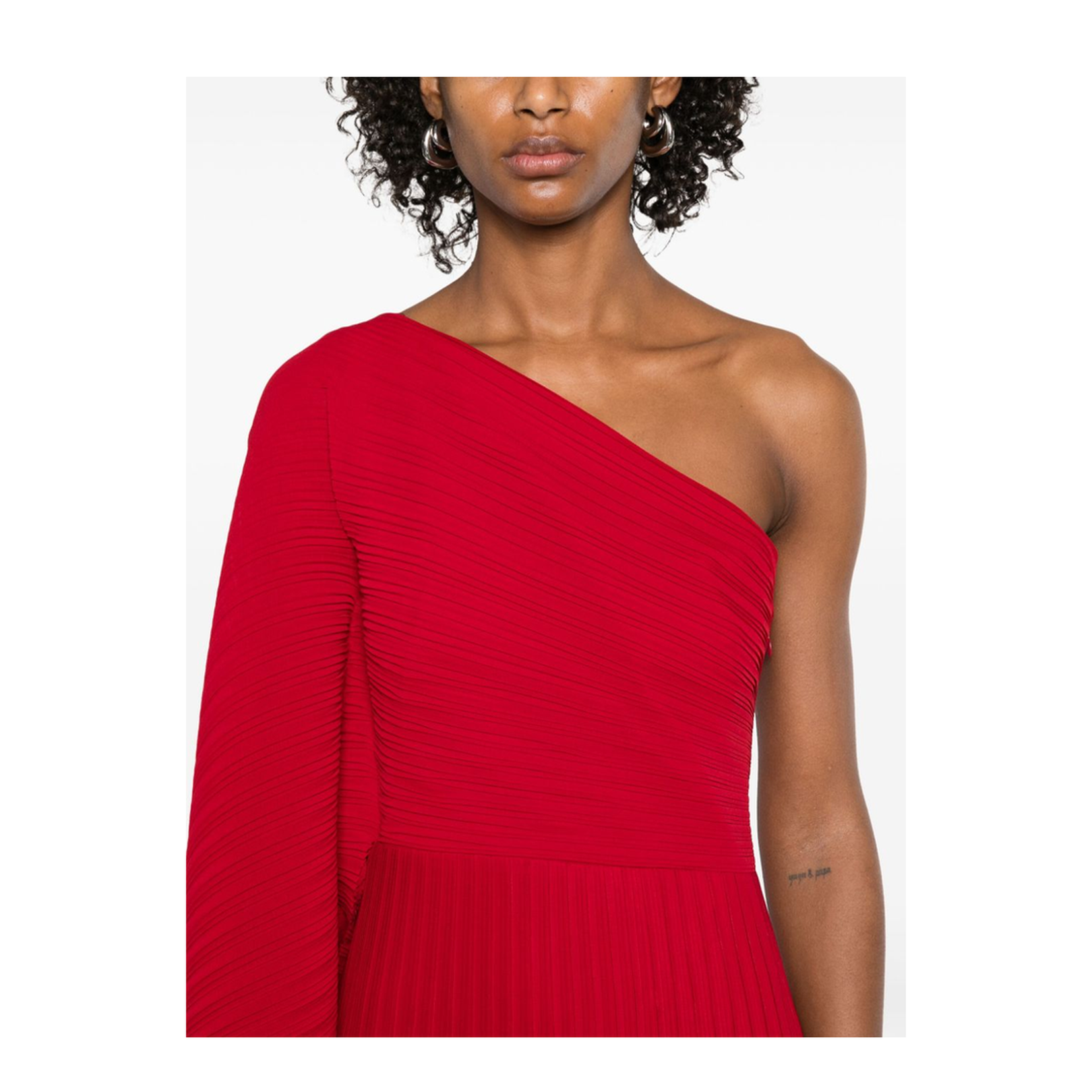 Red Lenna Midi Dress