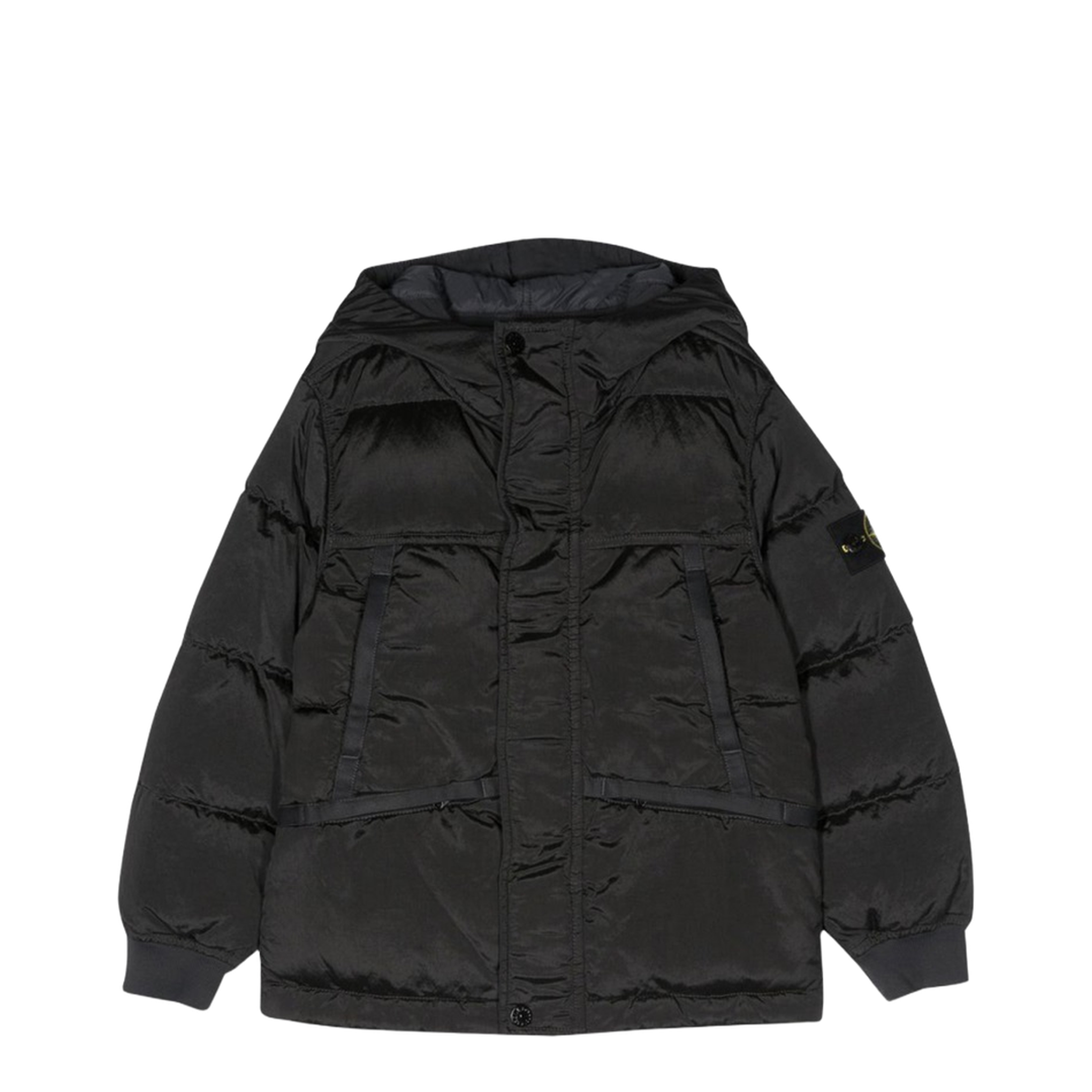 Down Jacket Blouson Side Logo Patch