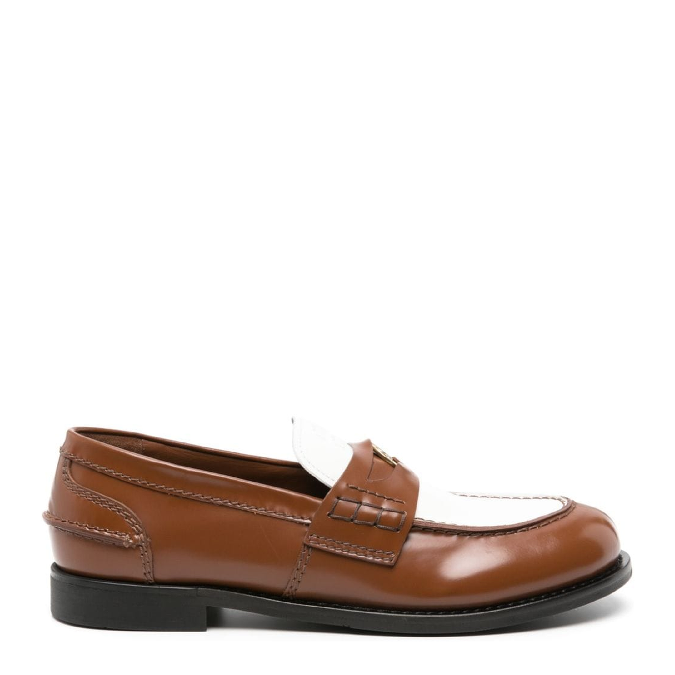 MAYFEYR - Miu Miu - Bicolor Polished Loafers - 5D773DF020AZEF031W