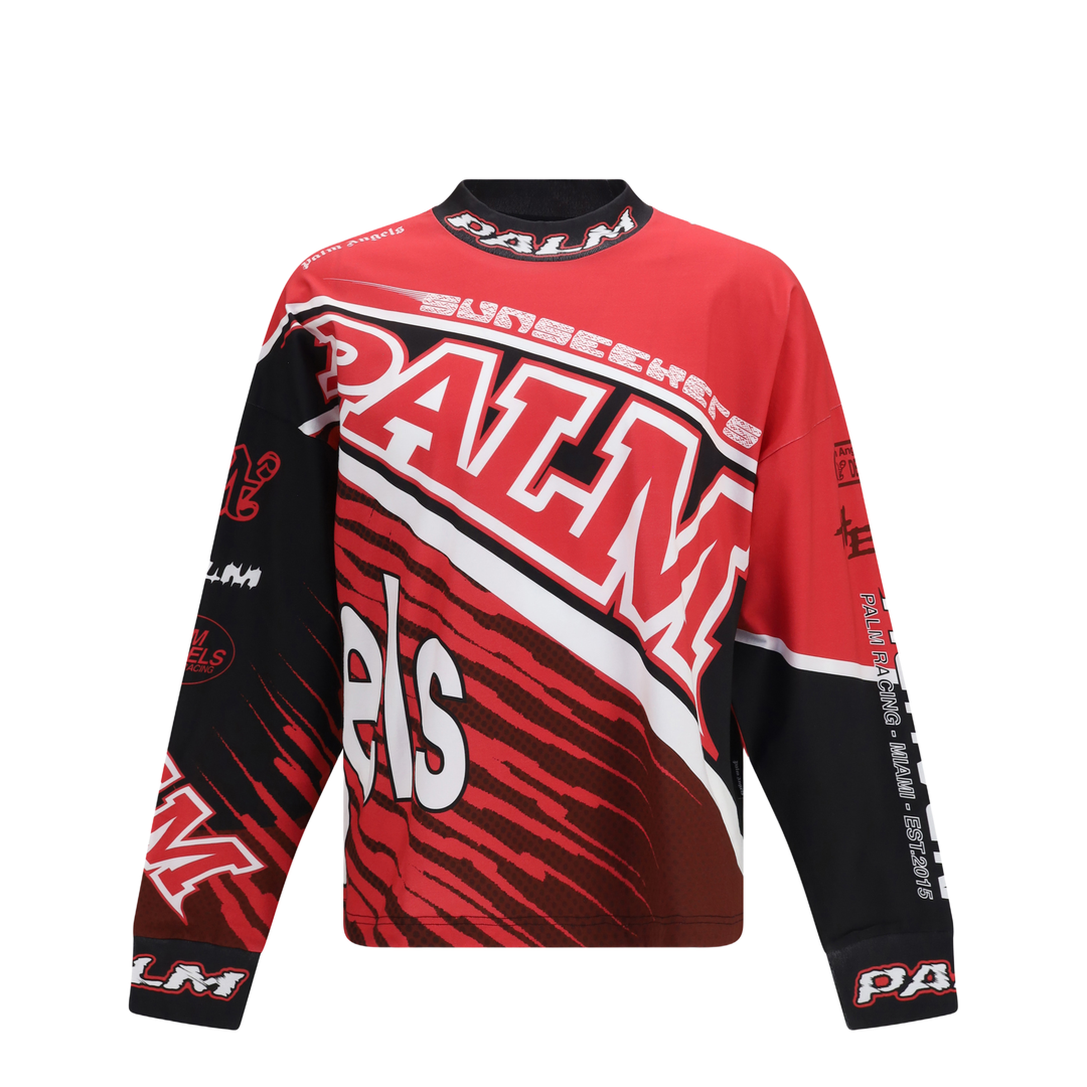 MAYFEYR - Palm Angels - Racing Long-Sleeved T-Shirt - PMAB05IS26JER001