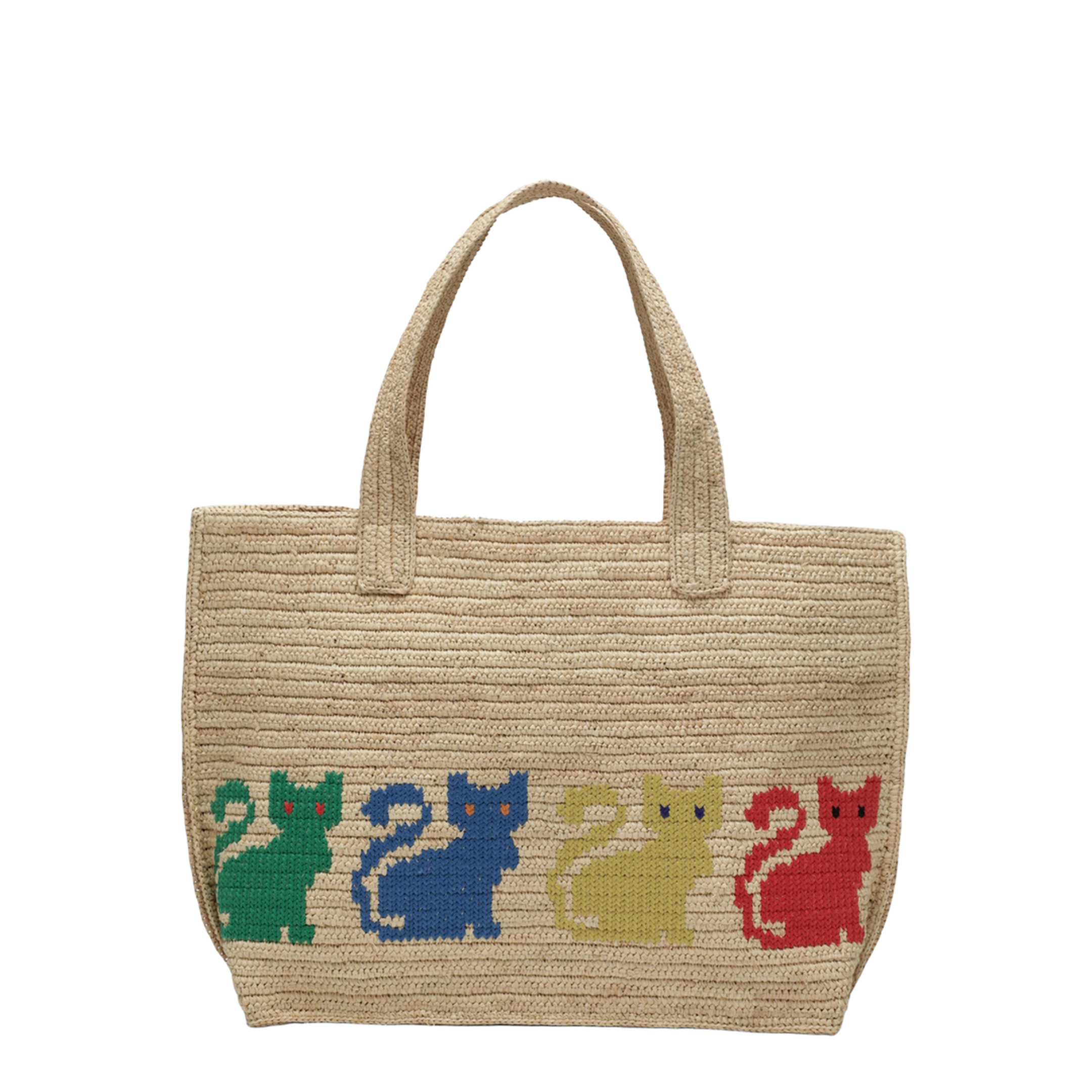 Raffiachat Large Raffia Shopping Bag - Natural