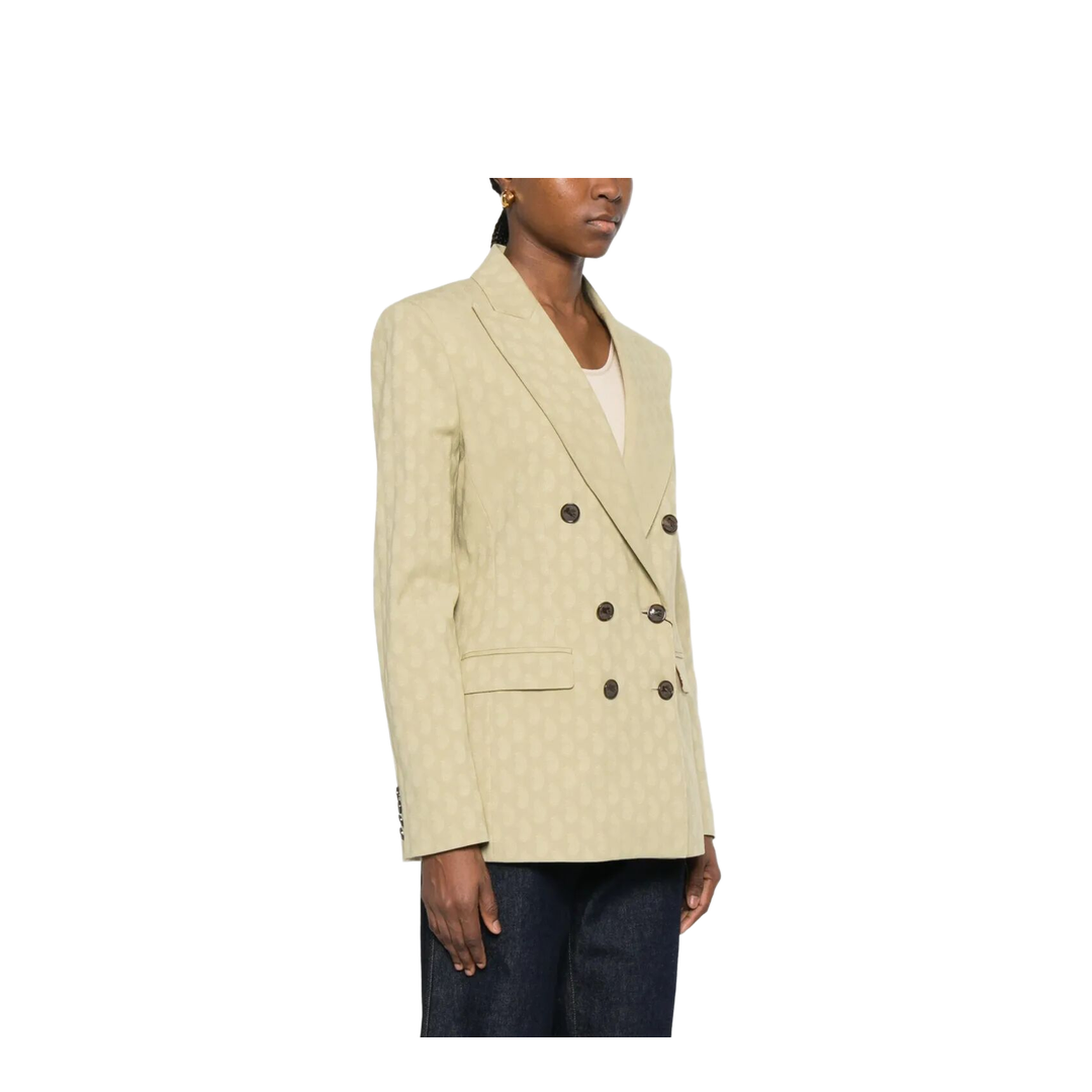 MAYFEYR - Etro - Double-Breasted Fitted Paisley-Motif Blazer - WRCA001099TJEK3